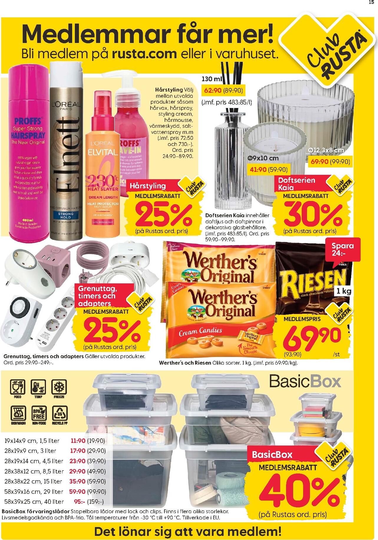 rusta - Aktuellt Rusta reklamblad från måndag, 03/08/2026 till söndag, 09/08/2026 - page: 15
