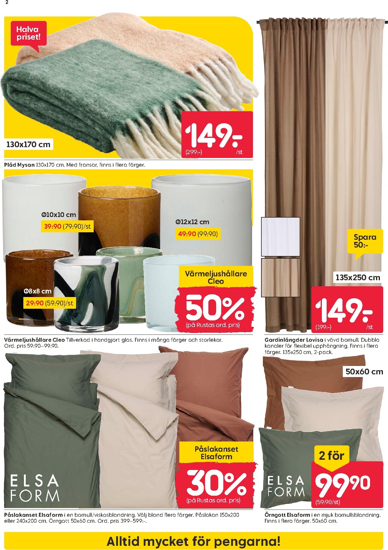 rusta - Aktuellt Rusta reklamblad från måndag, 03/08/2026 till söndag, 09/08/2026 - page: 2