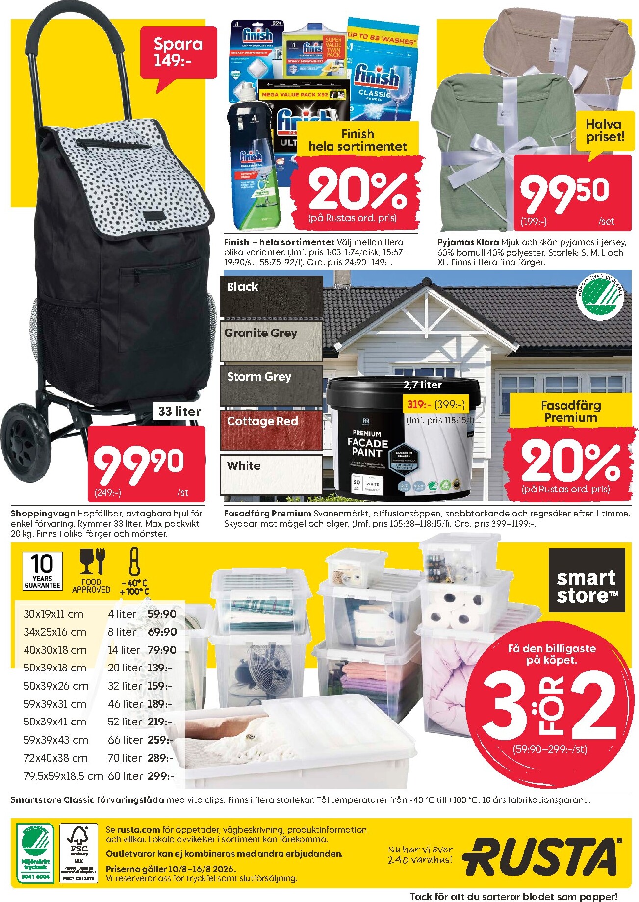 rusta - Aktuellt Rusta reklamblad från måndag, 10/08/2026 till söndag, 16/08/2026 - page: 16
