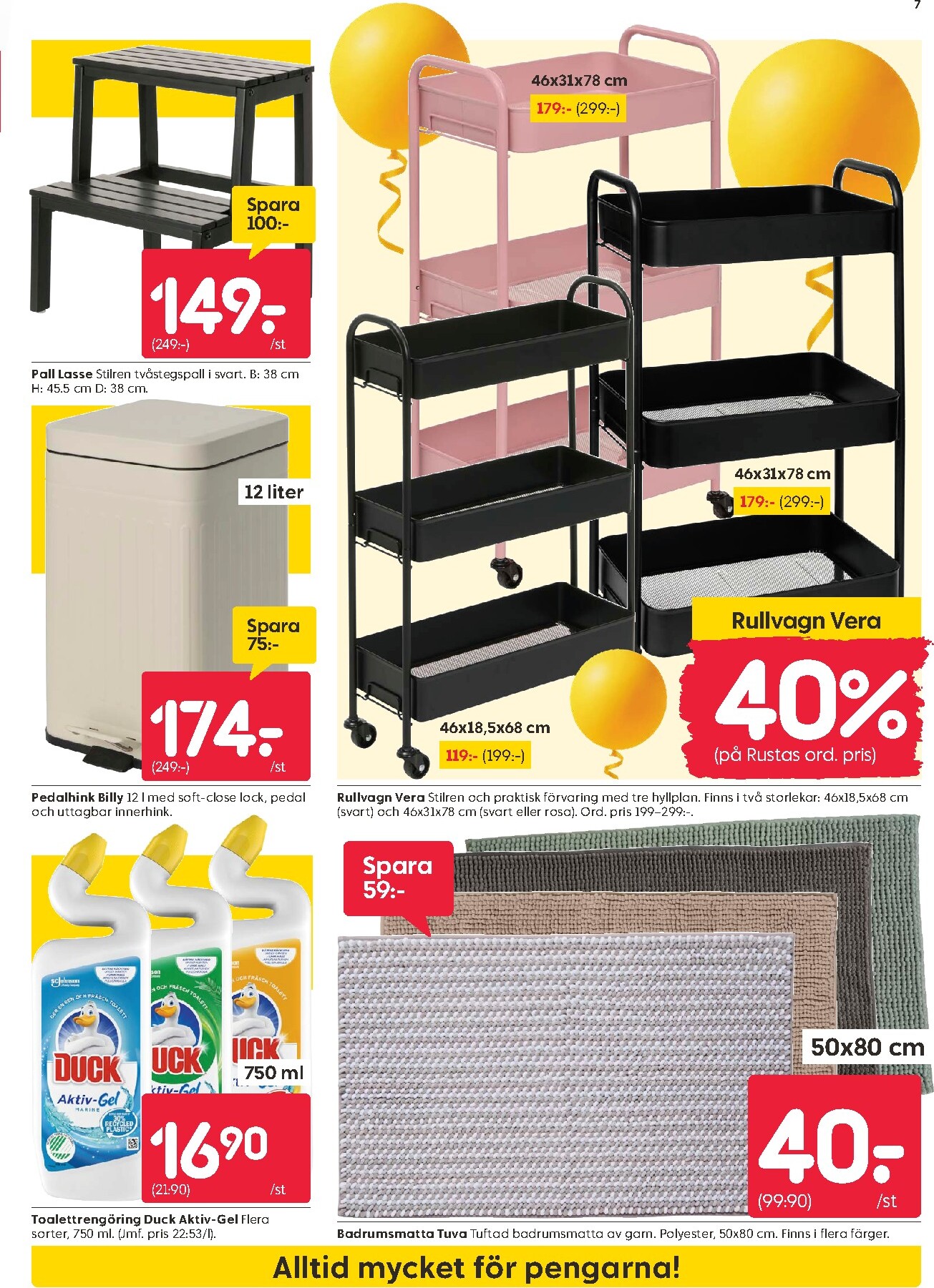 rusta - Aktuellt Rusta reklamblad från måndag, 17/08/2026 till söndag, 23/08/2026 - page: 7