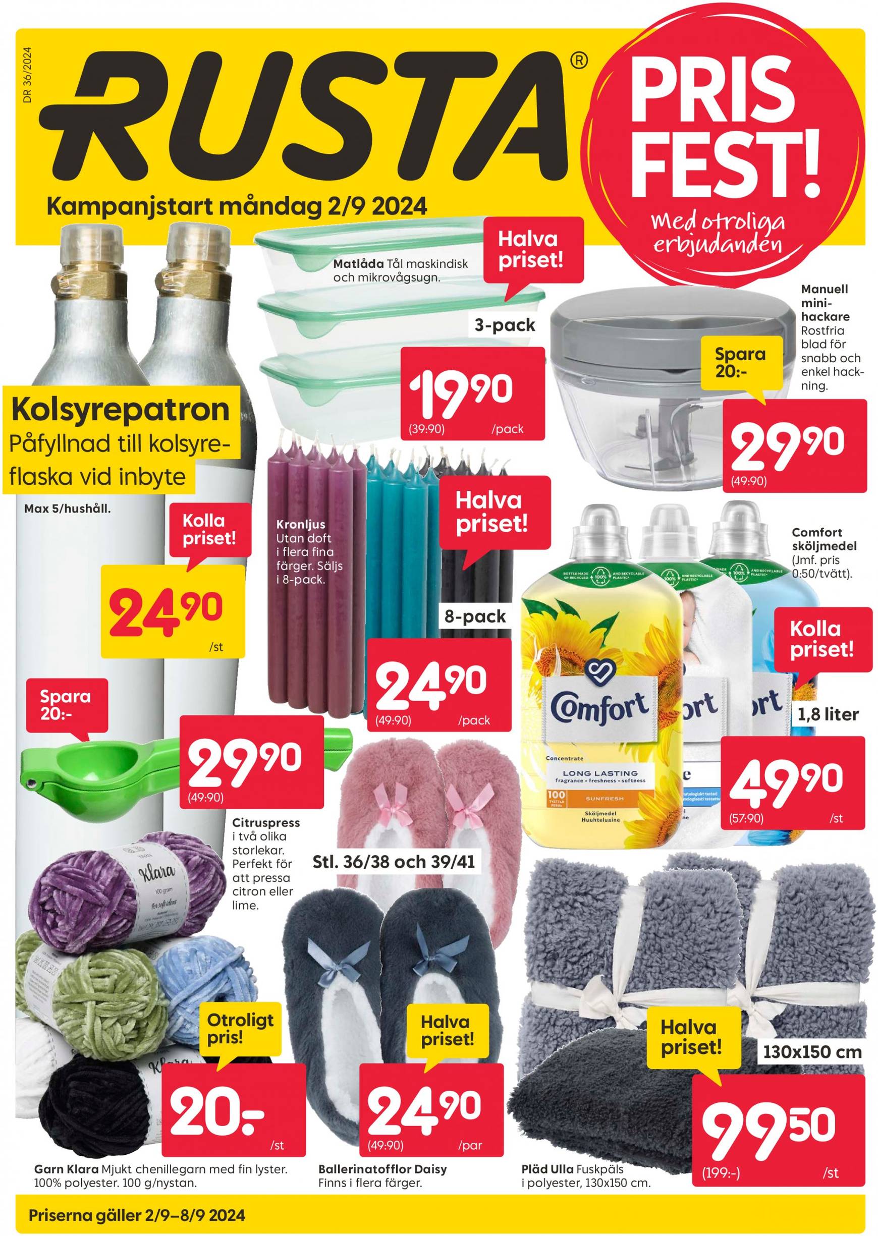 rusta - Rusta-reklambladet giltigt från 02.09. - 08.09.