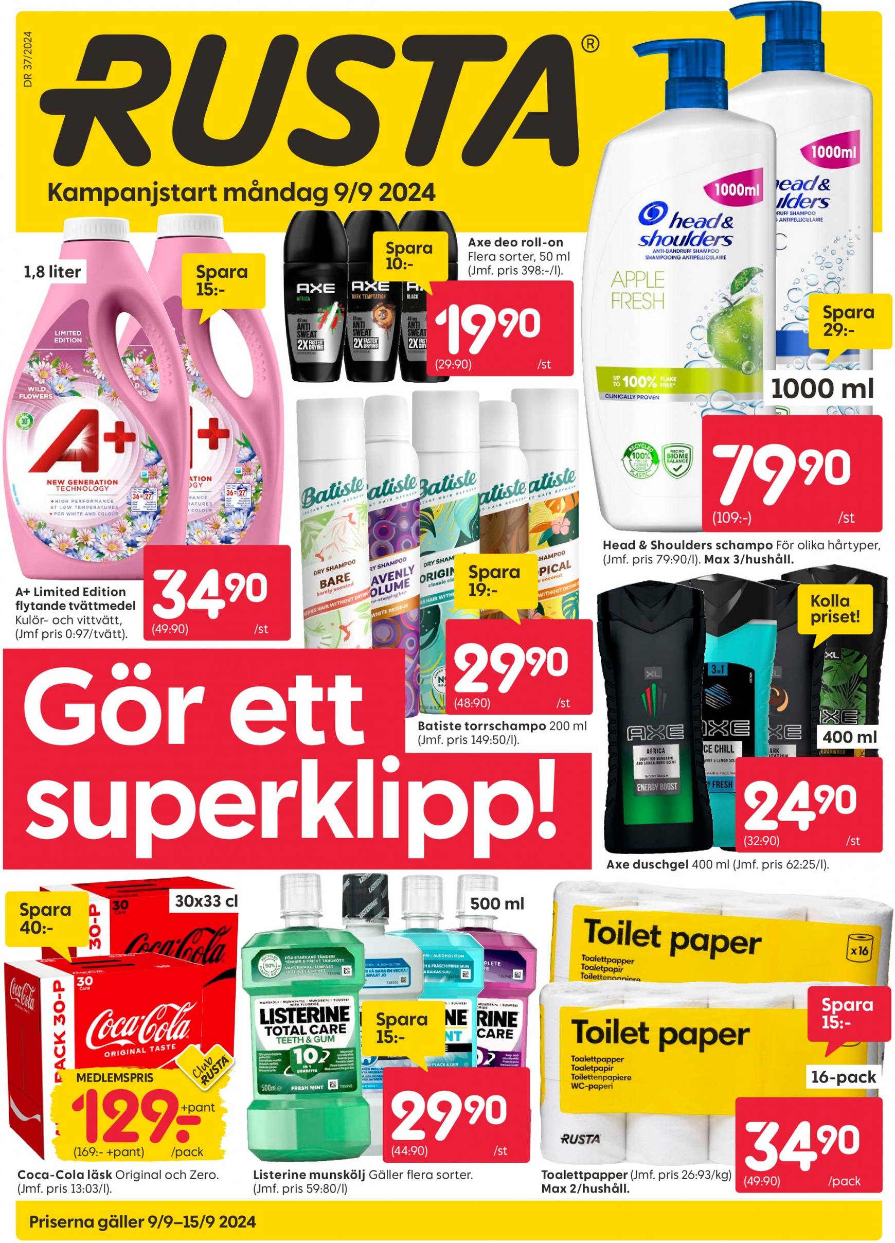 rusta - Rusta-reklambladet giltigt från 09.09. - 15.09. - page: 1