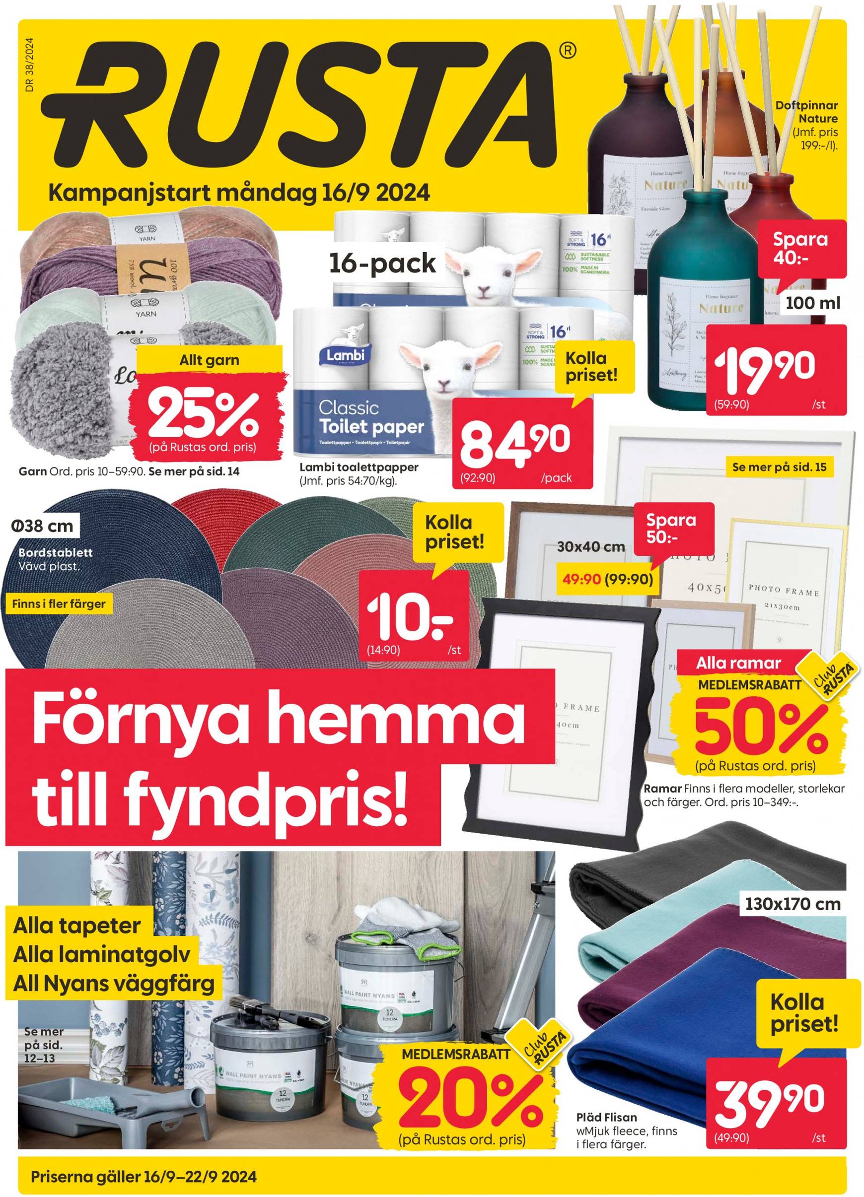 rusta - Rusta-reklambladet giltigt från 16.09. - 22.09.