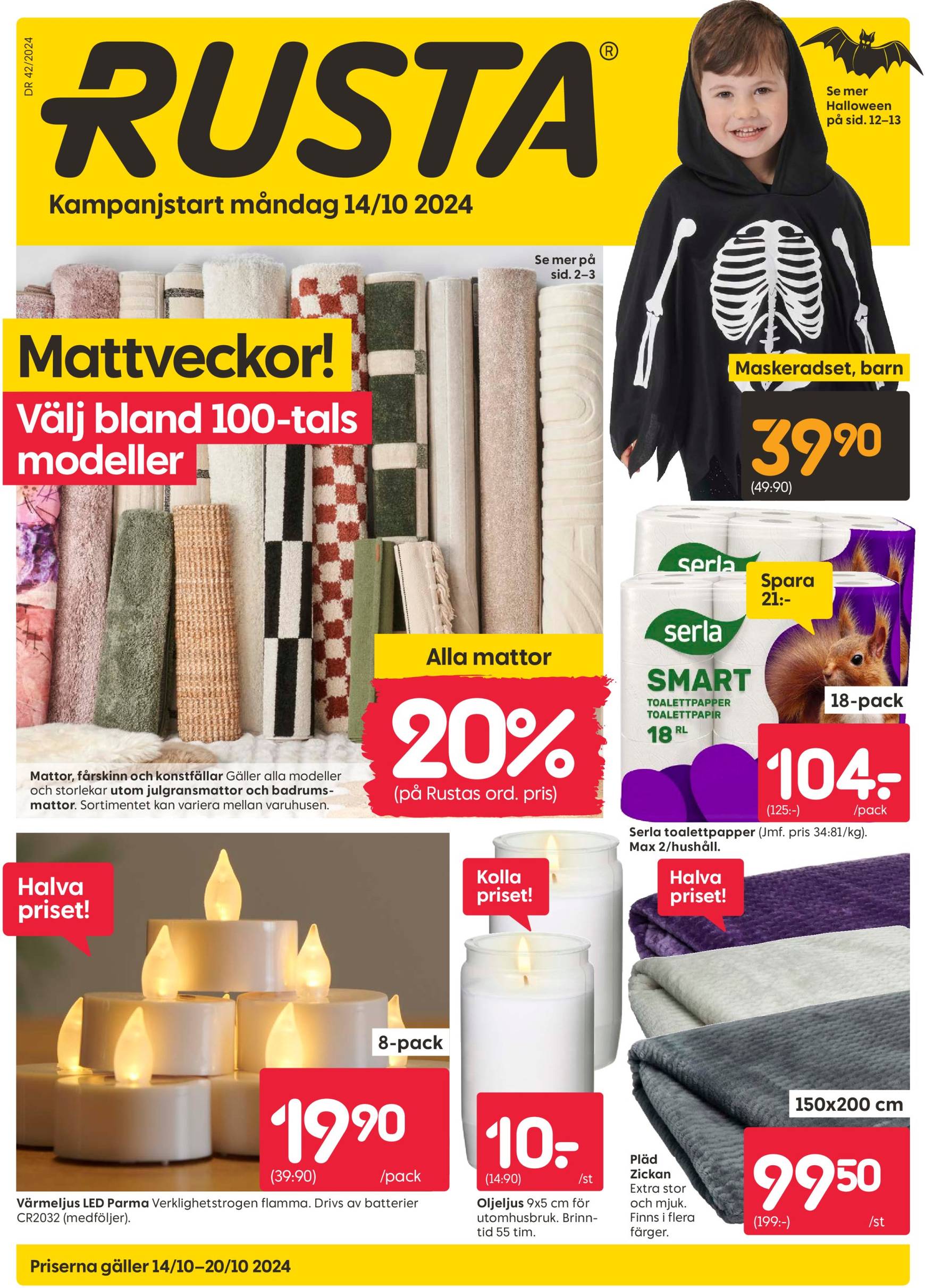 rusta - Rusta-reklambladet är giltigt från 14.10. - 20.10.