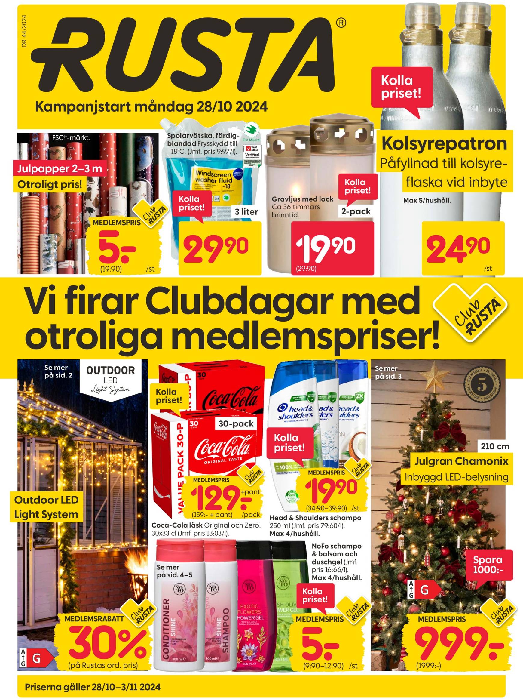 rusta - Rusta-reklambladet är giltigt från 28.10. - 03.11.