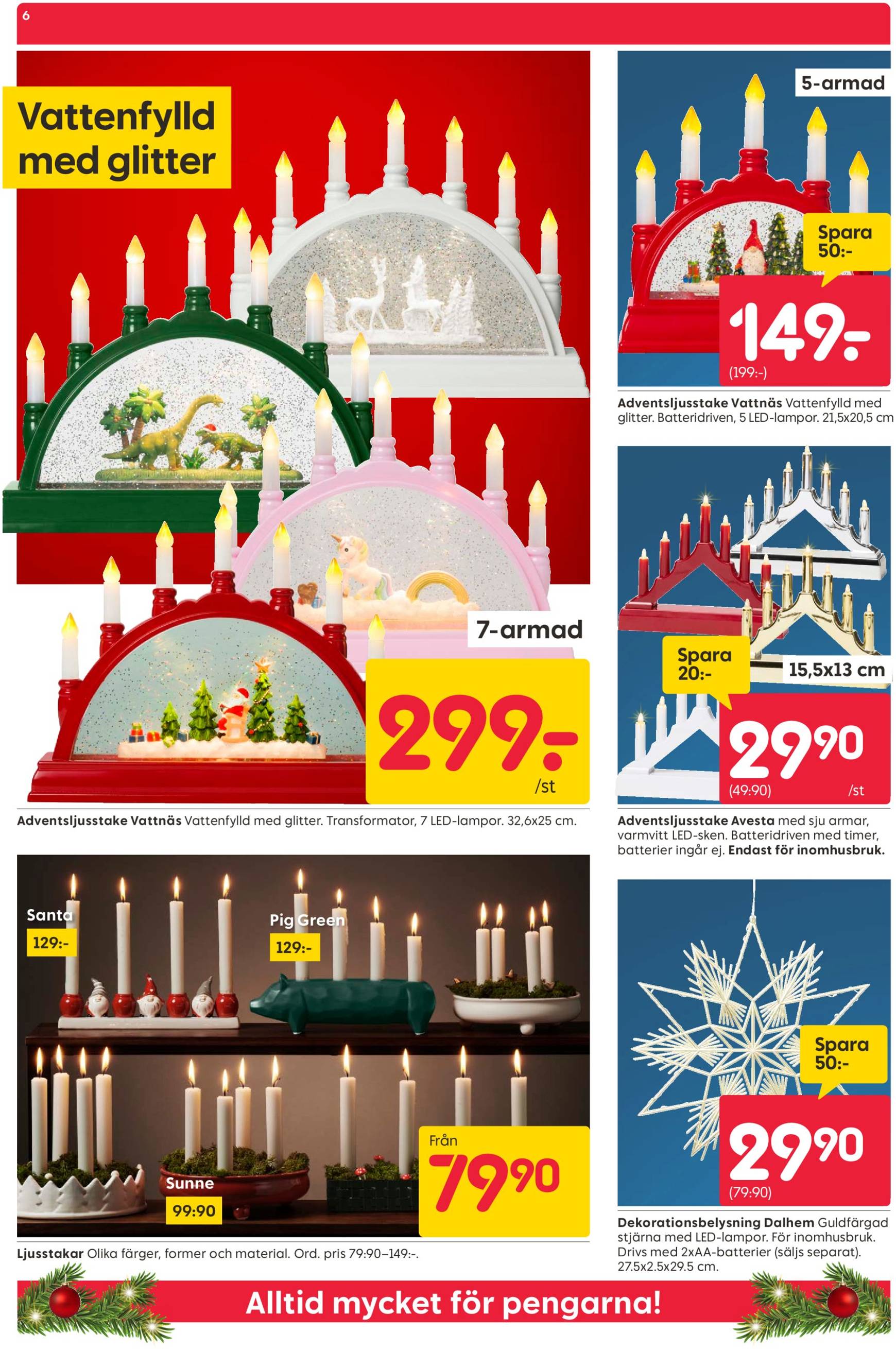 rusta - Rusta - Juldekorationer-reklambladet är giltigt från 18.11. - 24.11. - page: 6