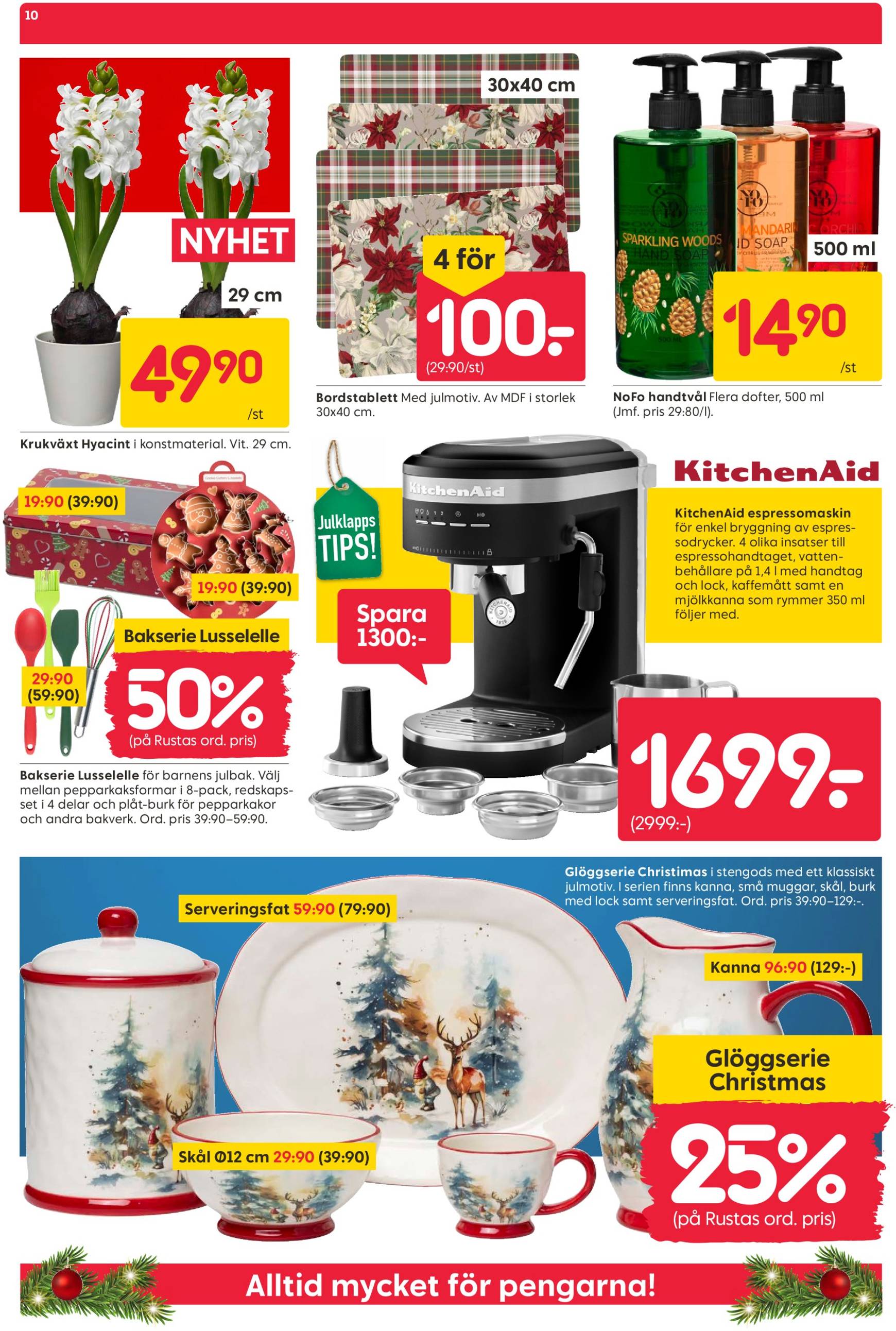 rusta - Rusta - Juldekorationer-reklambladet är giltigt från 18.11. - 24.11. - page: 10