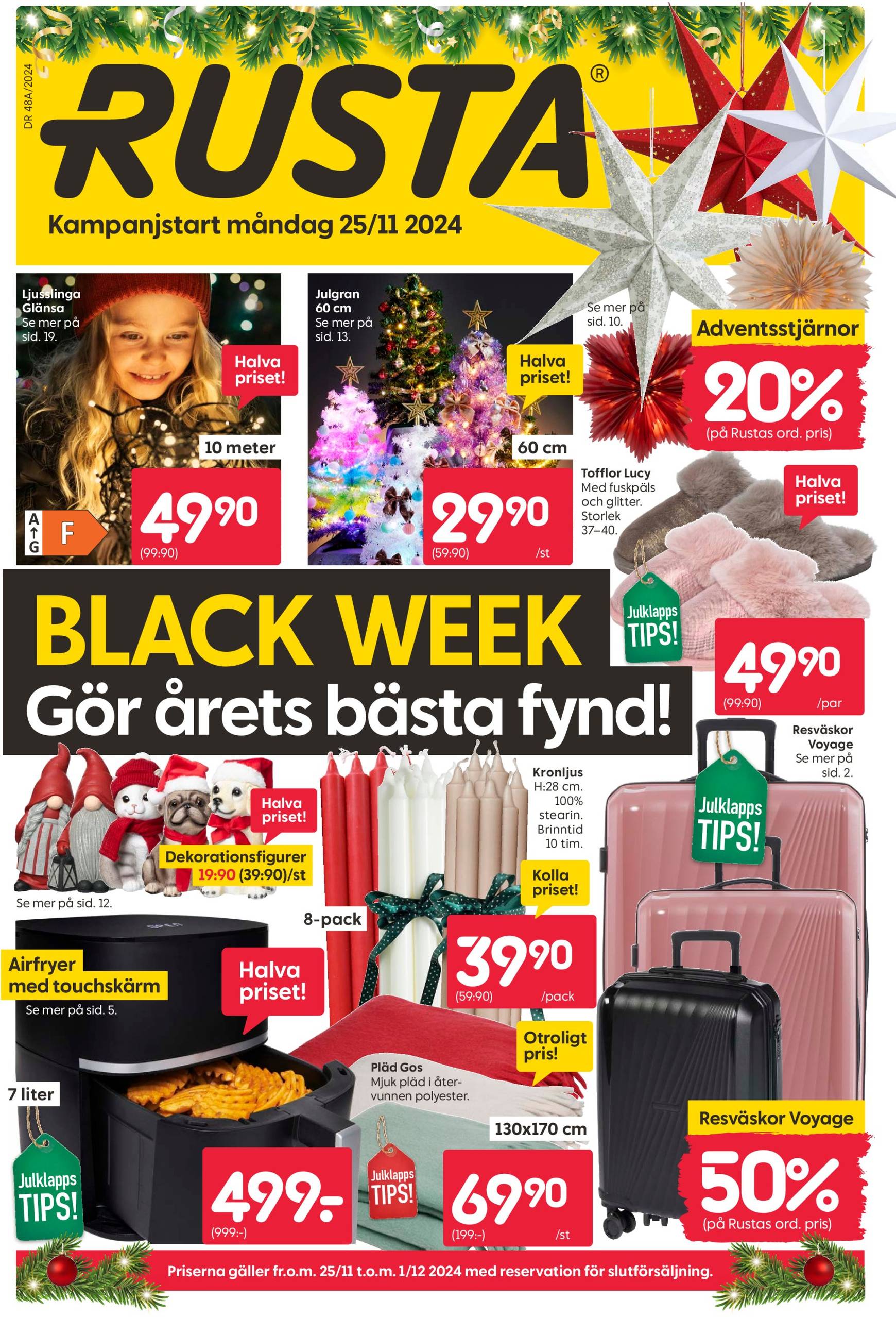 rusta - Rusta - Black Week-reklambladet är giltigt från 25/11 - 01/12