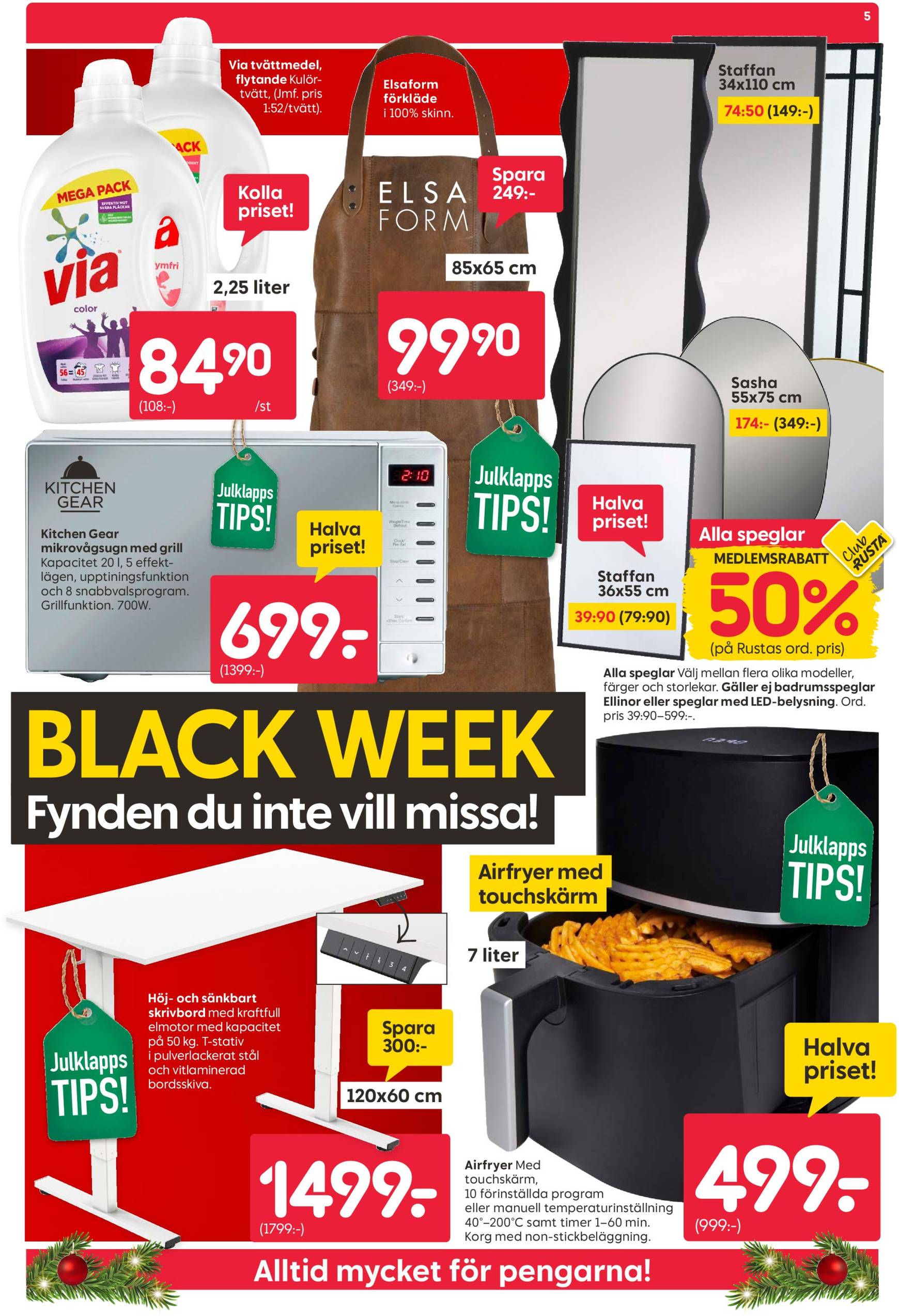 rusta - Rusta - Black Week-reklambladet är giltigt från 25/11 - 01/12 - page: 5