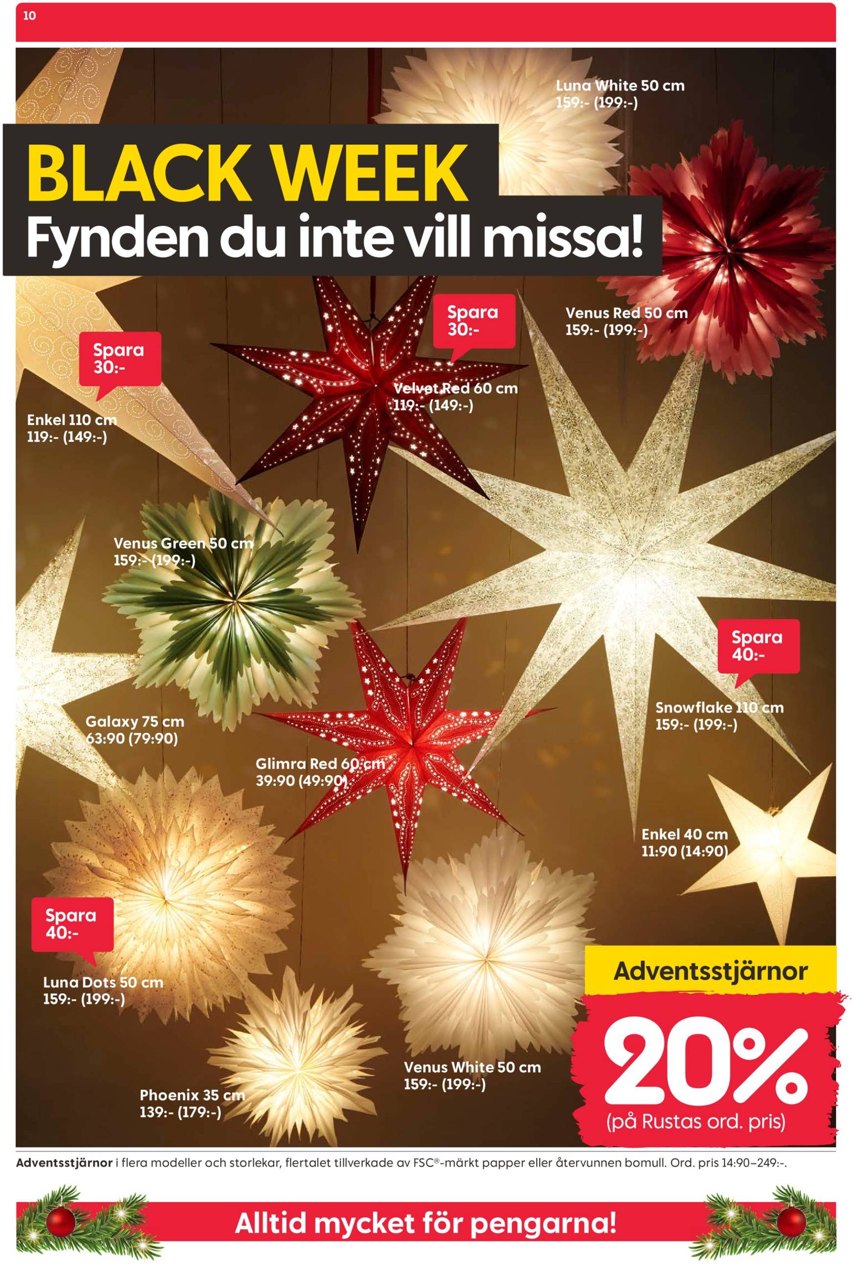 rusta - Rusta - Black Week-reklambladet är giltigt från 25/11 - 01/12 - page: 10