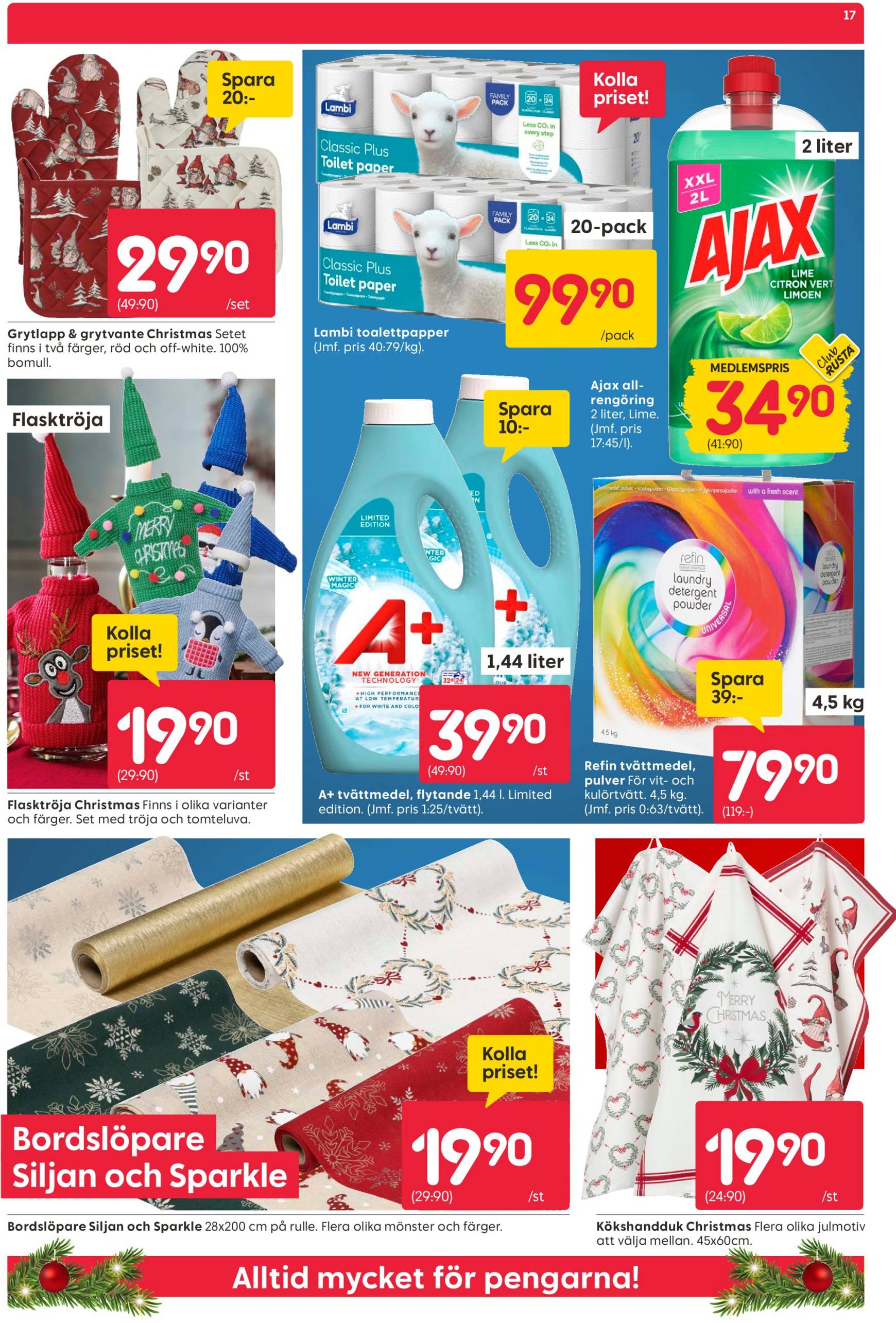 rusta - Rusta-reklambladet är giltigt från 02/12 - 08/12 - page: 17