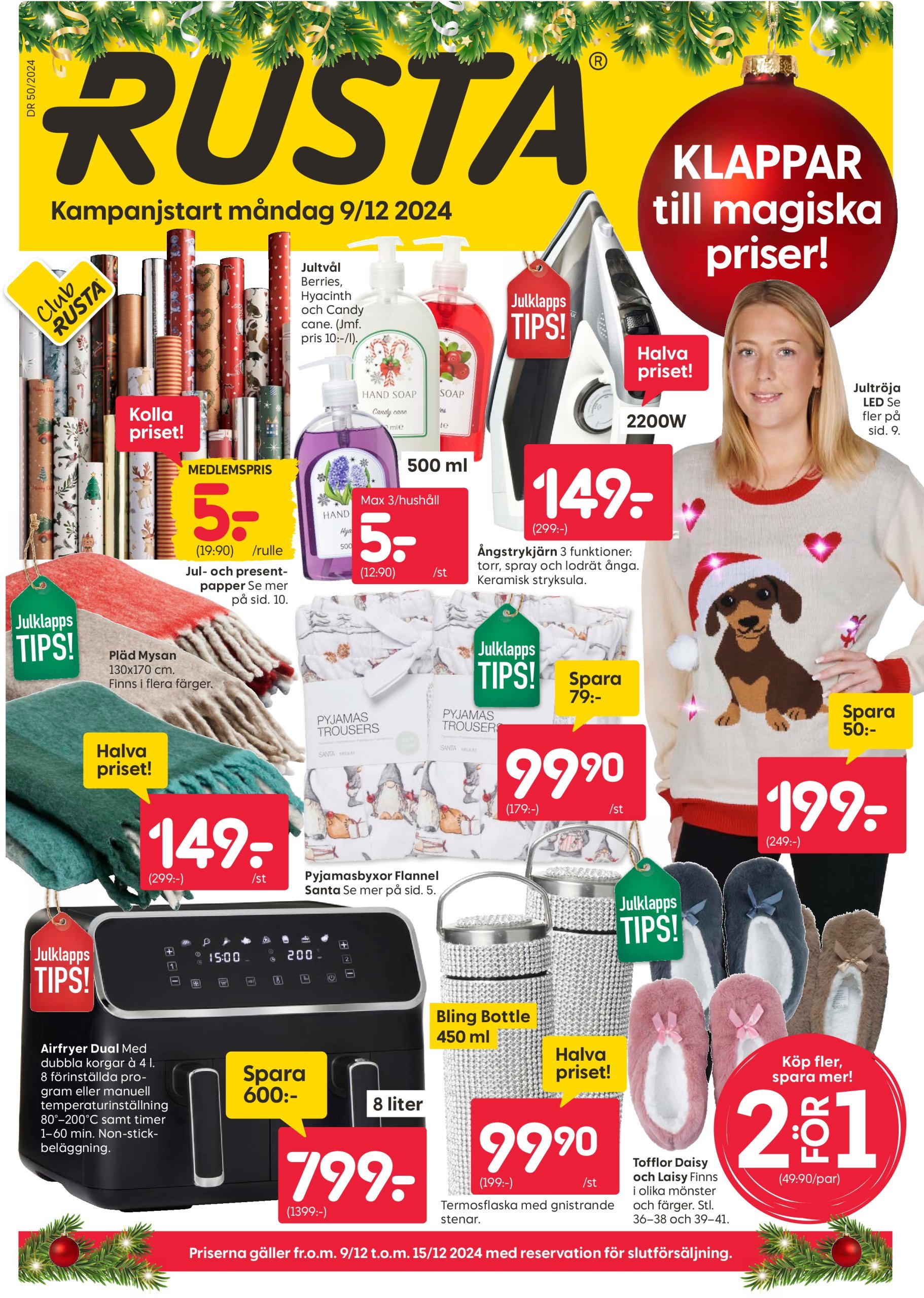 rusta - Rusta-reklambladet giltigt från 09/12 - 15/12