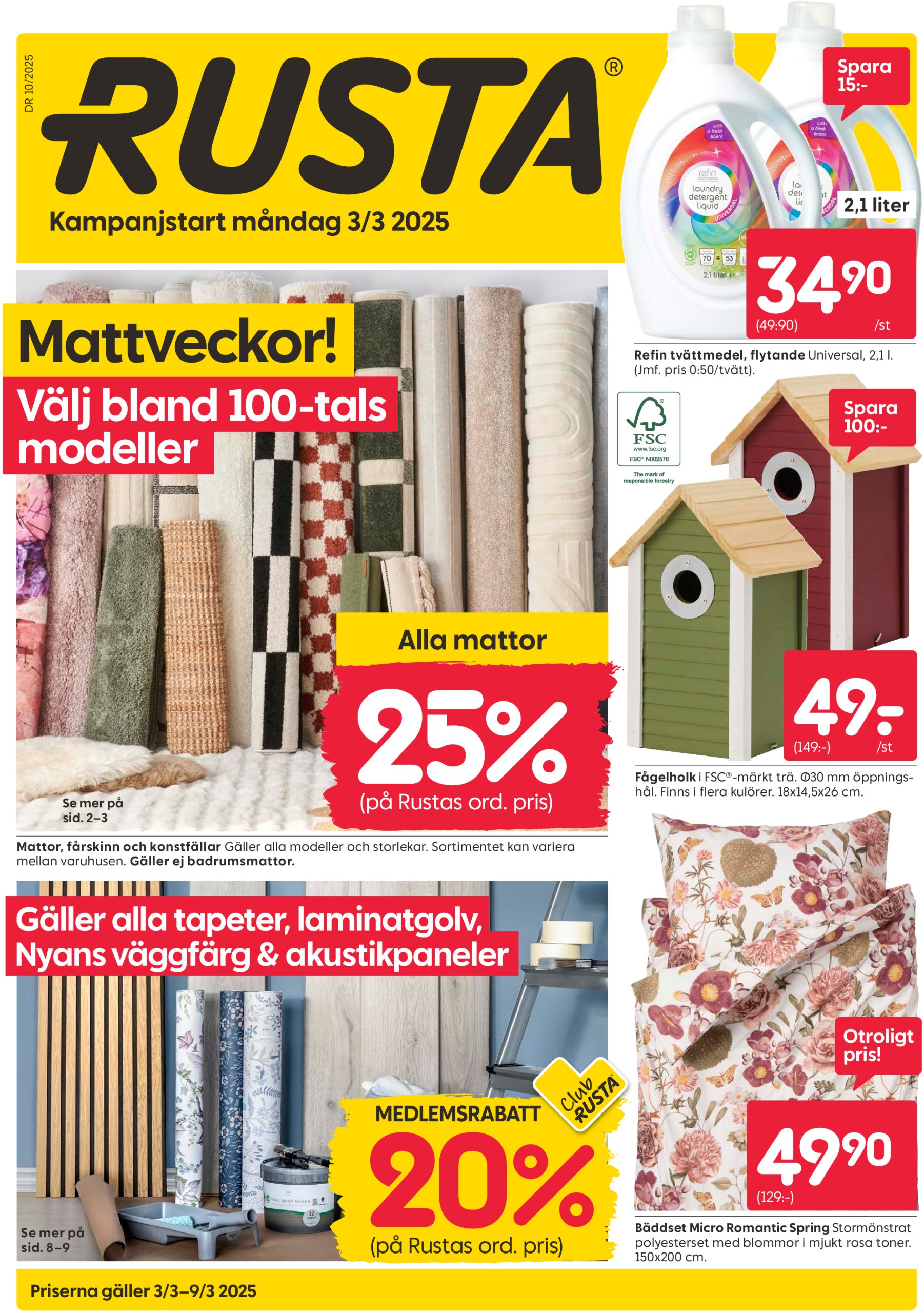 rusta - Rusta-reklambladet giltigt från 03/03 - 09/03