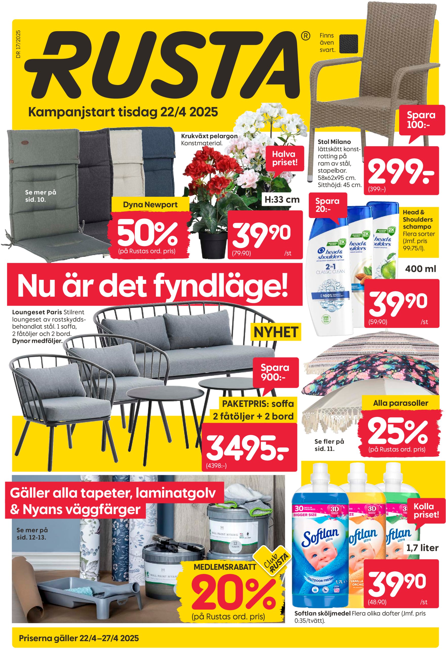 rusta - Rusta-reklambladet giltigt från 22/04 - 27/04