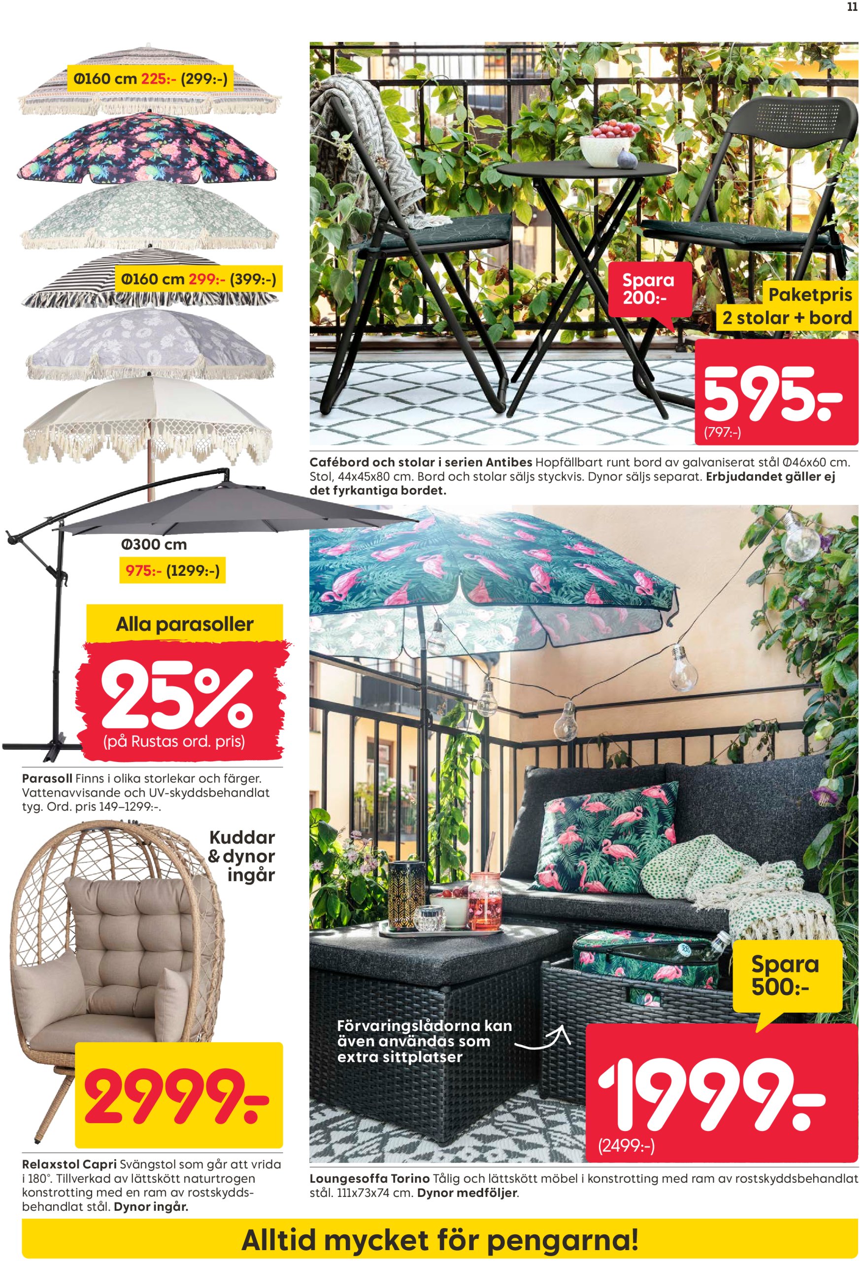rusta - Rusta-reklambladet giltigt från 22/04 - 27/04 - page: 11