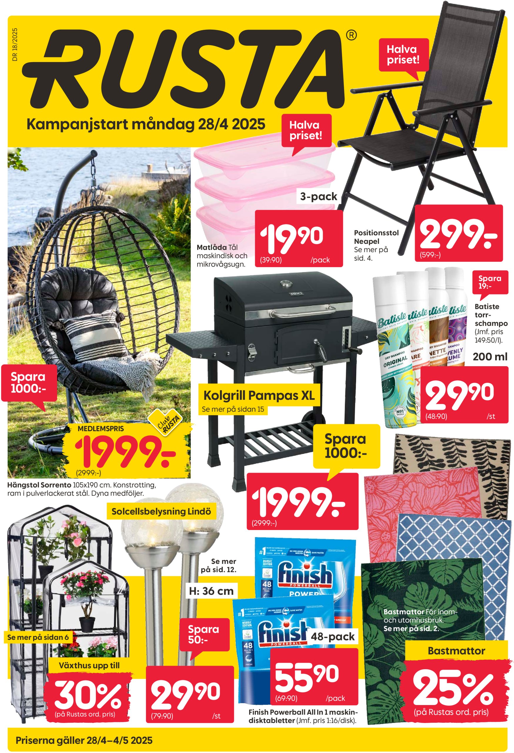 rusta - Rusta-reklambladet giltigt från 28/04 - 04/05 - page: 1