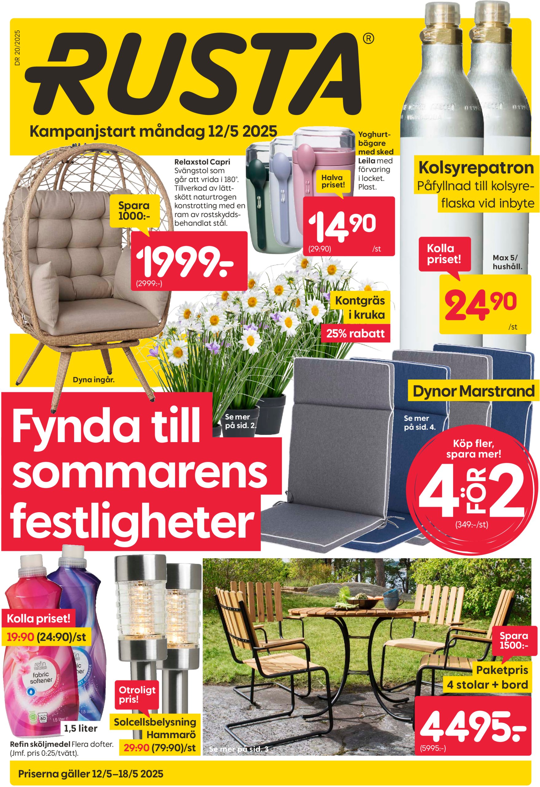 rusta - Rusta-reklambladet giltigt från 12/05 - 18/05