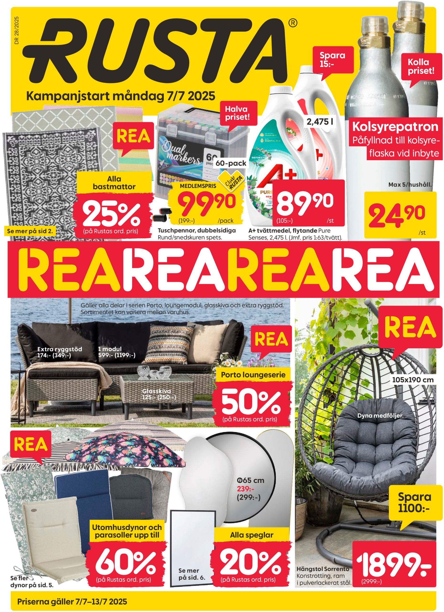 rusta - Rusta-reklambladet giltigt från 07/07 - 13/07 - page: 1
