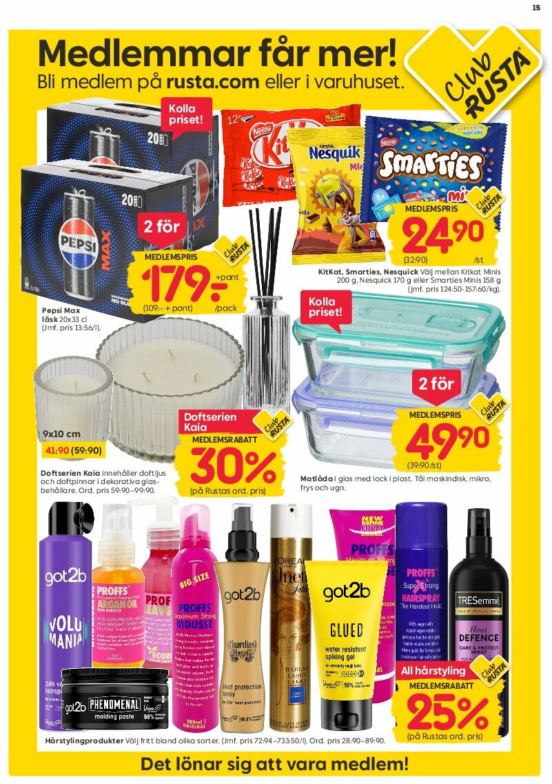 rusta - Rusta-reklambladet giltigt från 04/08 - 10/08 - page: 15