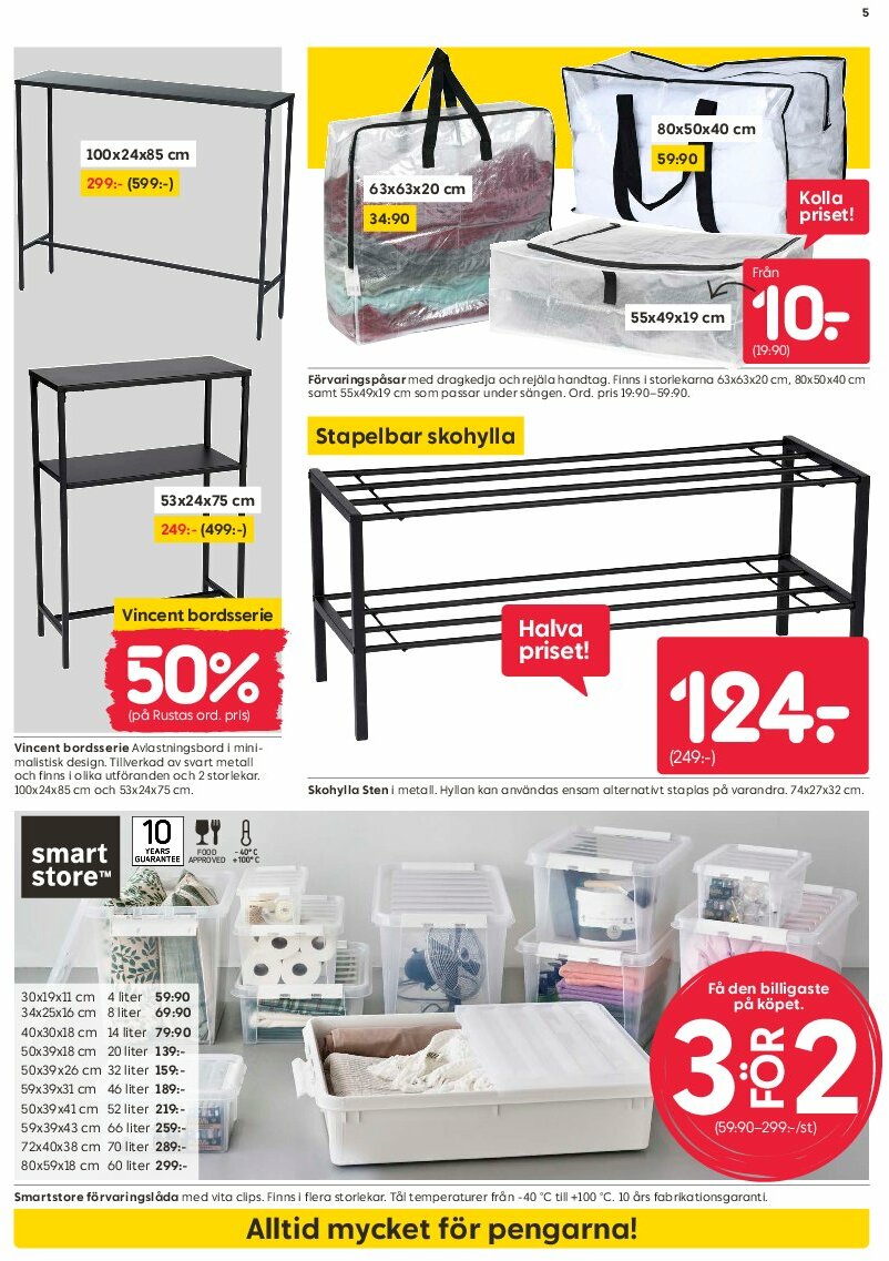 rusta - Rusta-reklambladet giltigt från 04/08 - 10/08 - page: 5