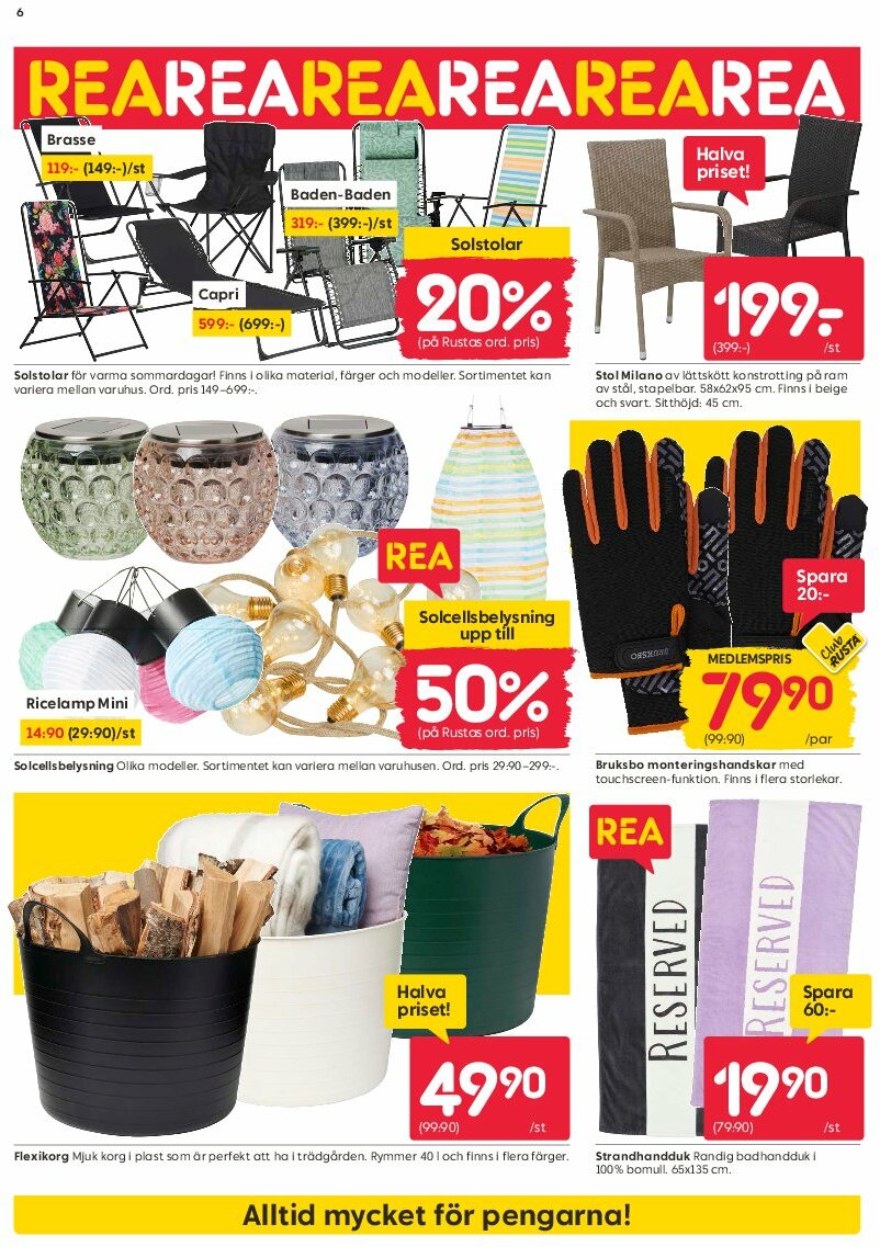 rusta - Rusta-reklambladet giltigt från 04/08 - 10/08 - page: 6