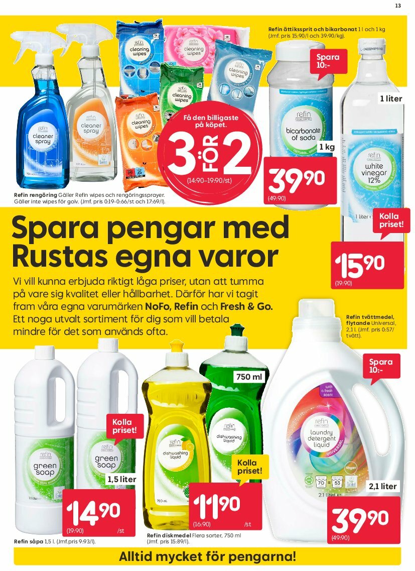 rusta - Rusta-reklambladet giltigt från 11/08 - 17/08 - page: 13