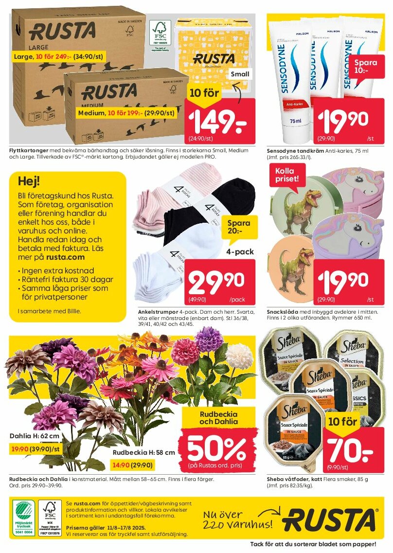 rusta - Rusta-reklambladet giltigt från 11/08 - 17/08 - page: 16