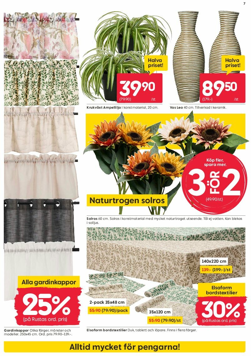 rusta - Rusta-reklambladet giltigt från 11/08 - 17/08 - page: 7