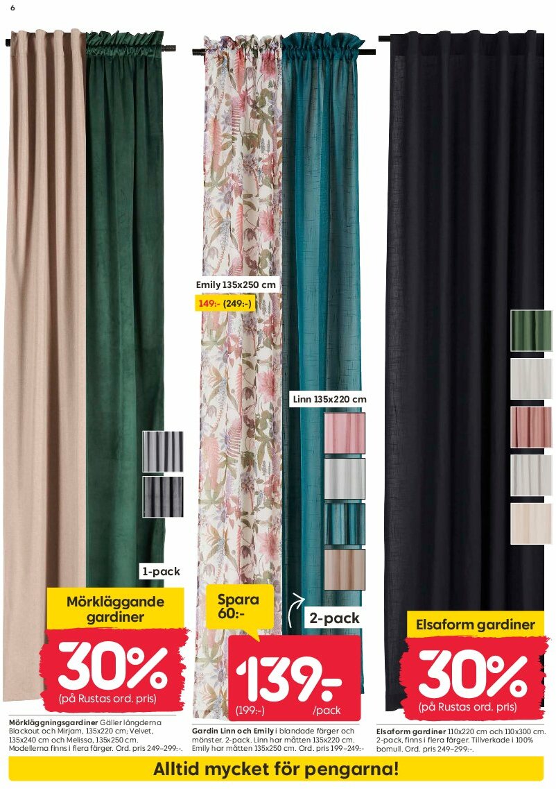 rusta - Rusta-reklambladet giltigt från 11/08 - 17/08 - page: 6