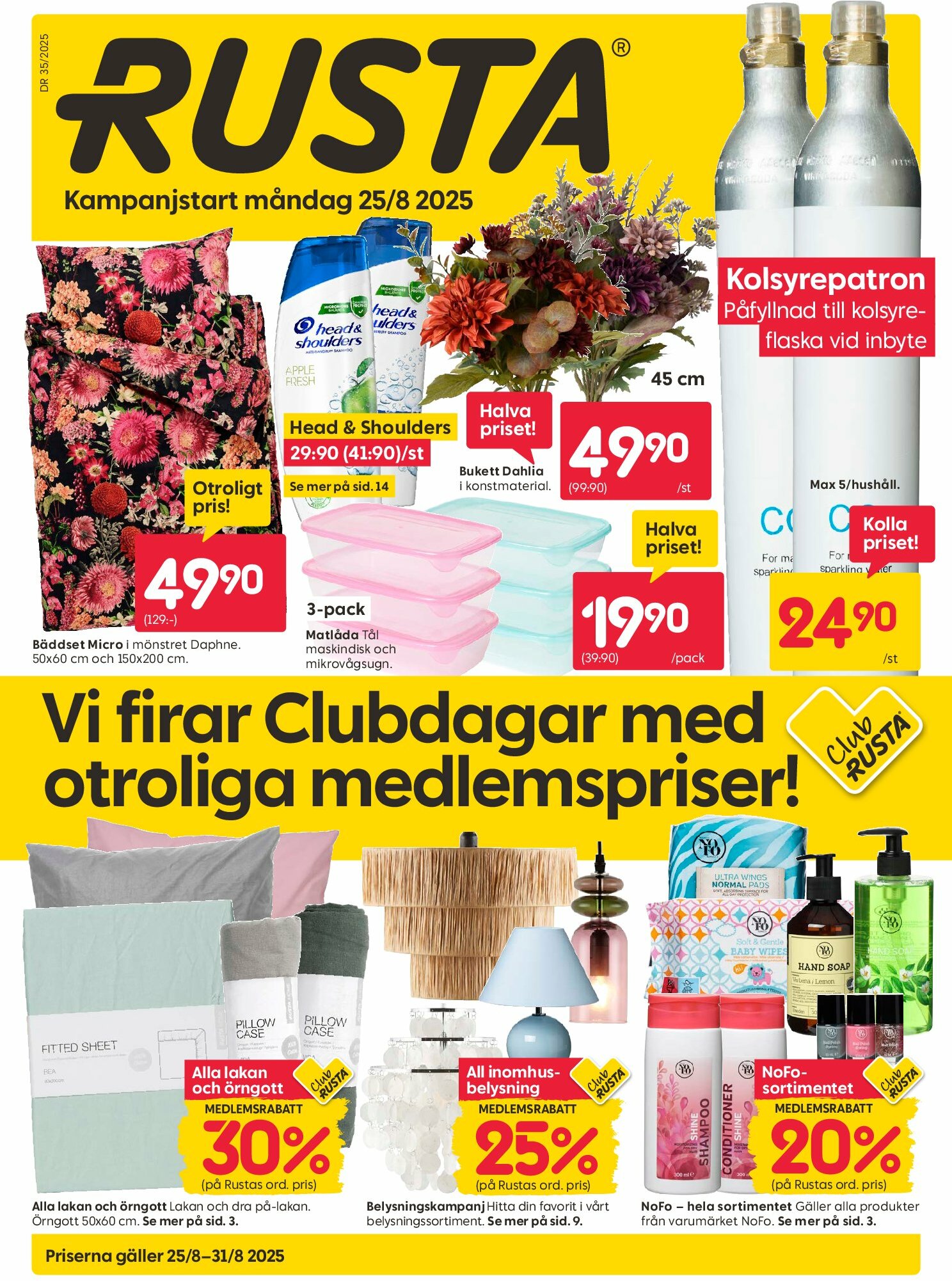 rusta - Rusta-reklambladet giltigt från 25/08 - 31/08
