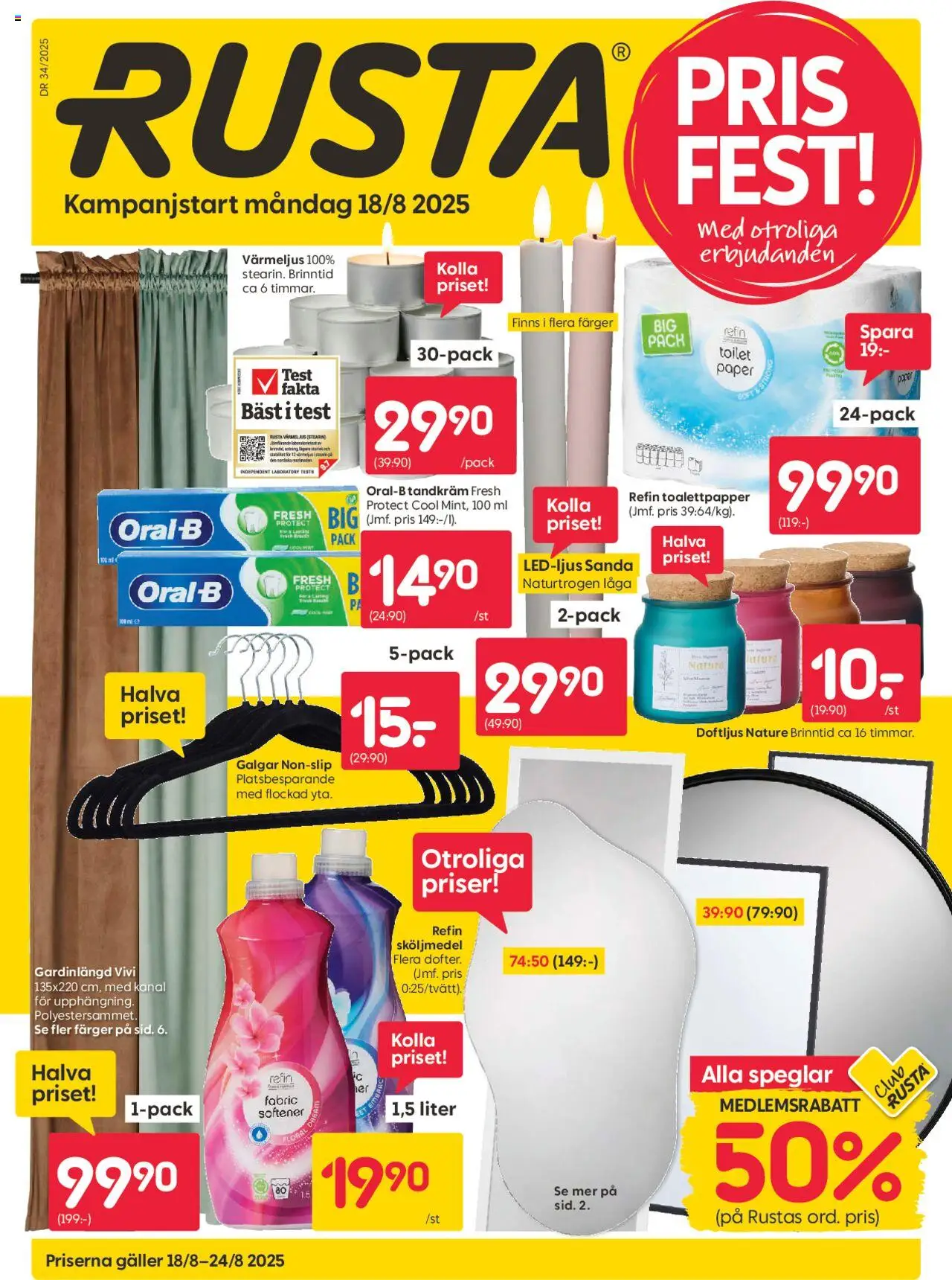rusta - Rusta - erbjudanden från 18/08/2025