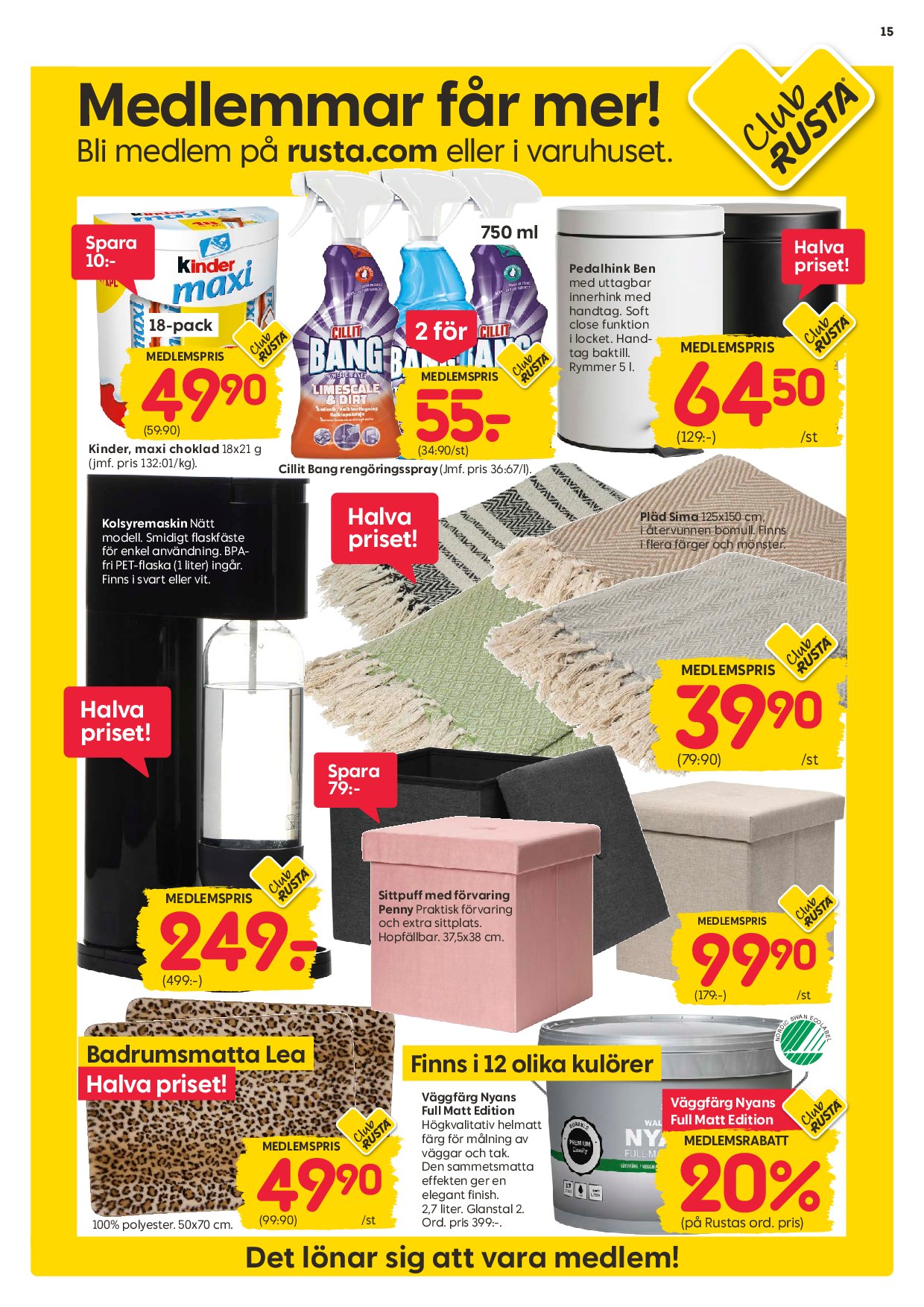 rusta - Rusta-reklambladet giltigt från 08/09 - 14/09 - page: 15