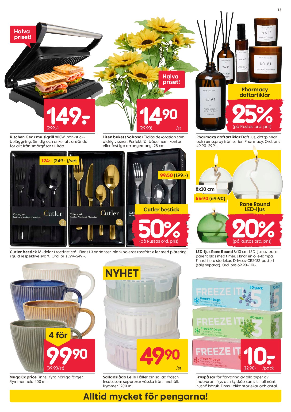 rusta - Rusta-reklambladet giltigt från 08/09 - 14/09 - page: 13