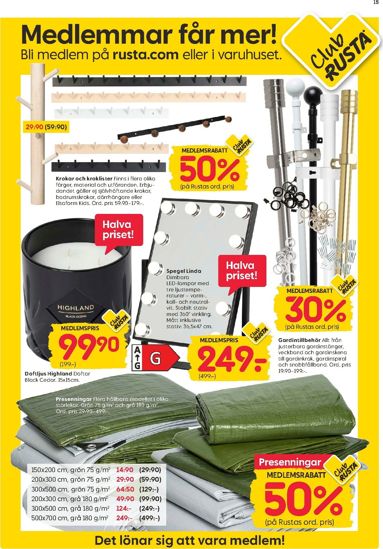 rusta - Rusta-reklambladet giltigt från 29/09 - 05/10 - page: 15