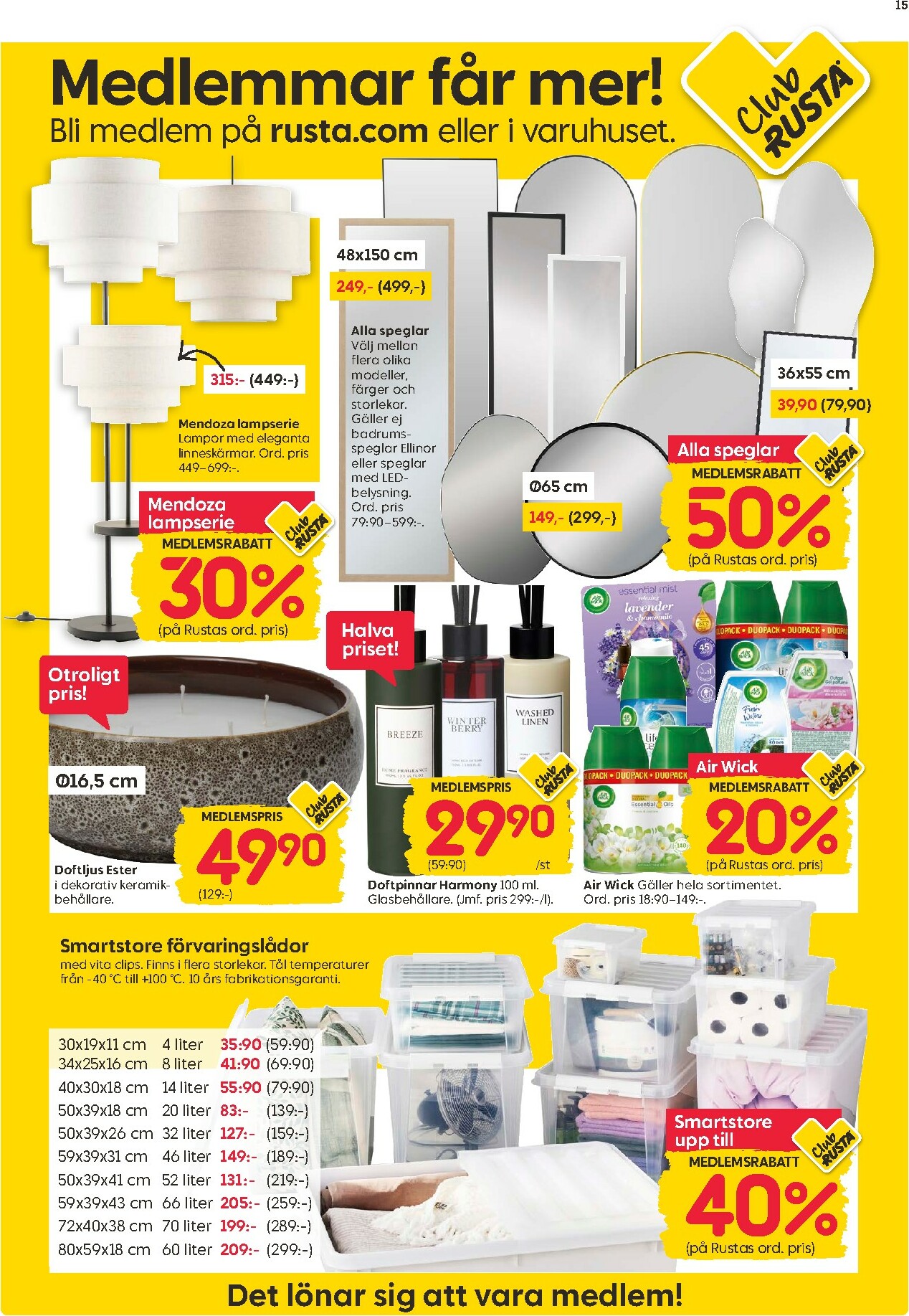 rusta - Rusta-reklambladet giltigt från 06/10 - 12/10 - page: 15