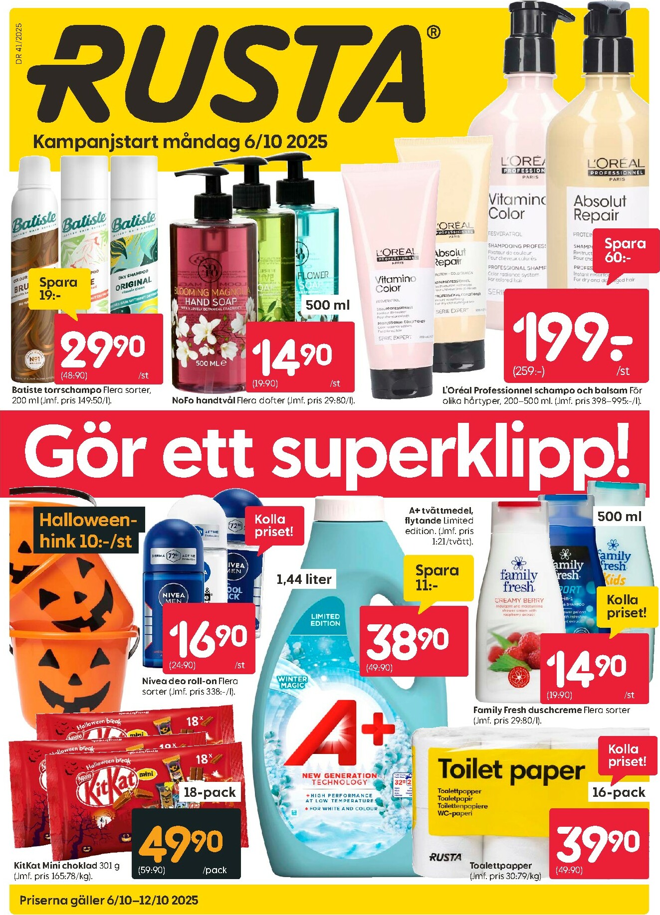 rusta - Rusta-reklambladet giltigt från 06/10 - 12/10 - page: 1