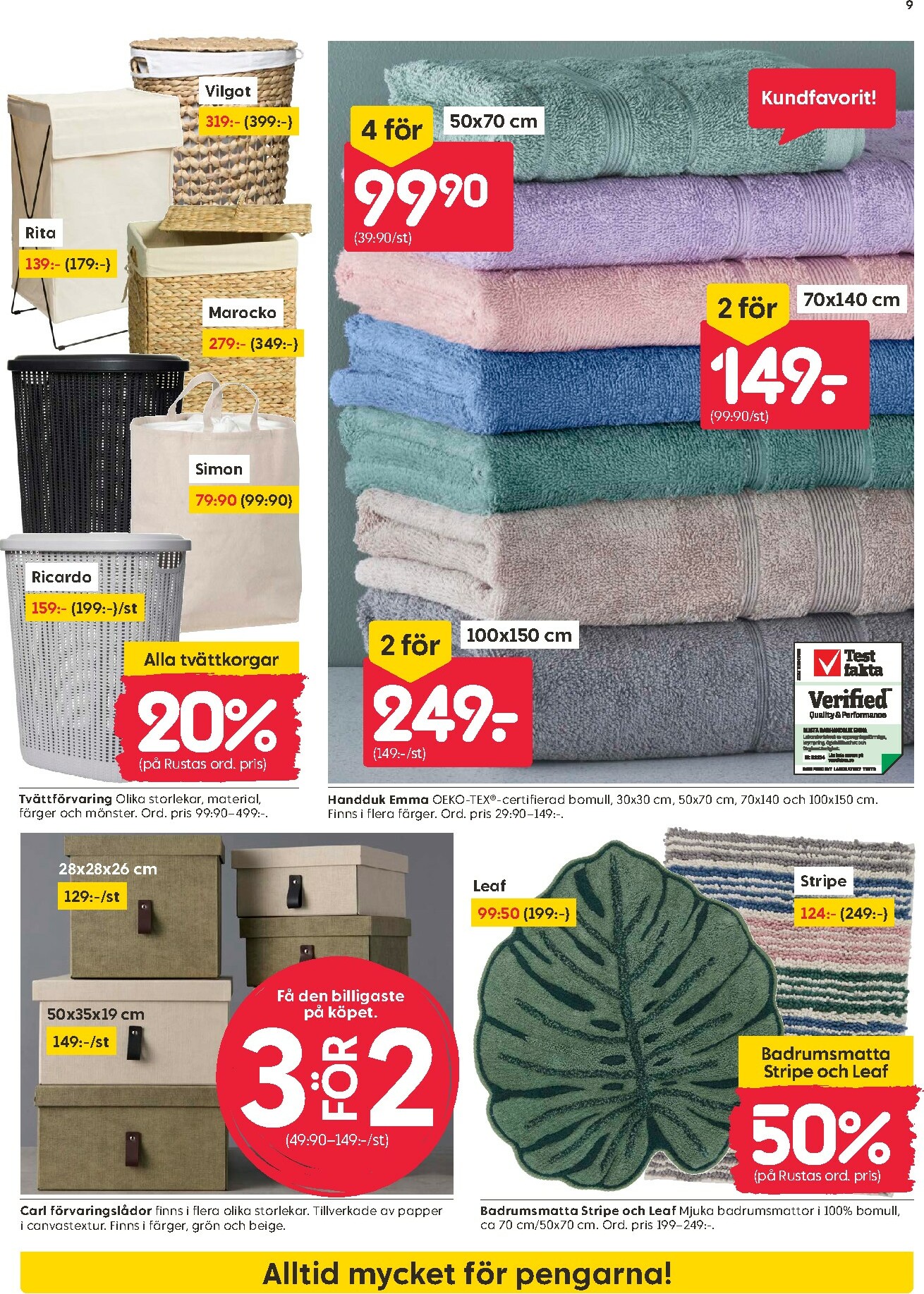 rusta - Rusta-reklambladet giltigt från 13/10 - 19/10 - page: 9