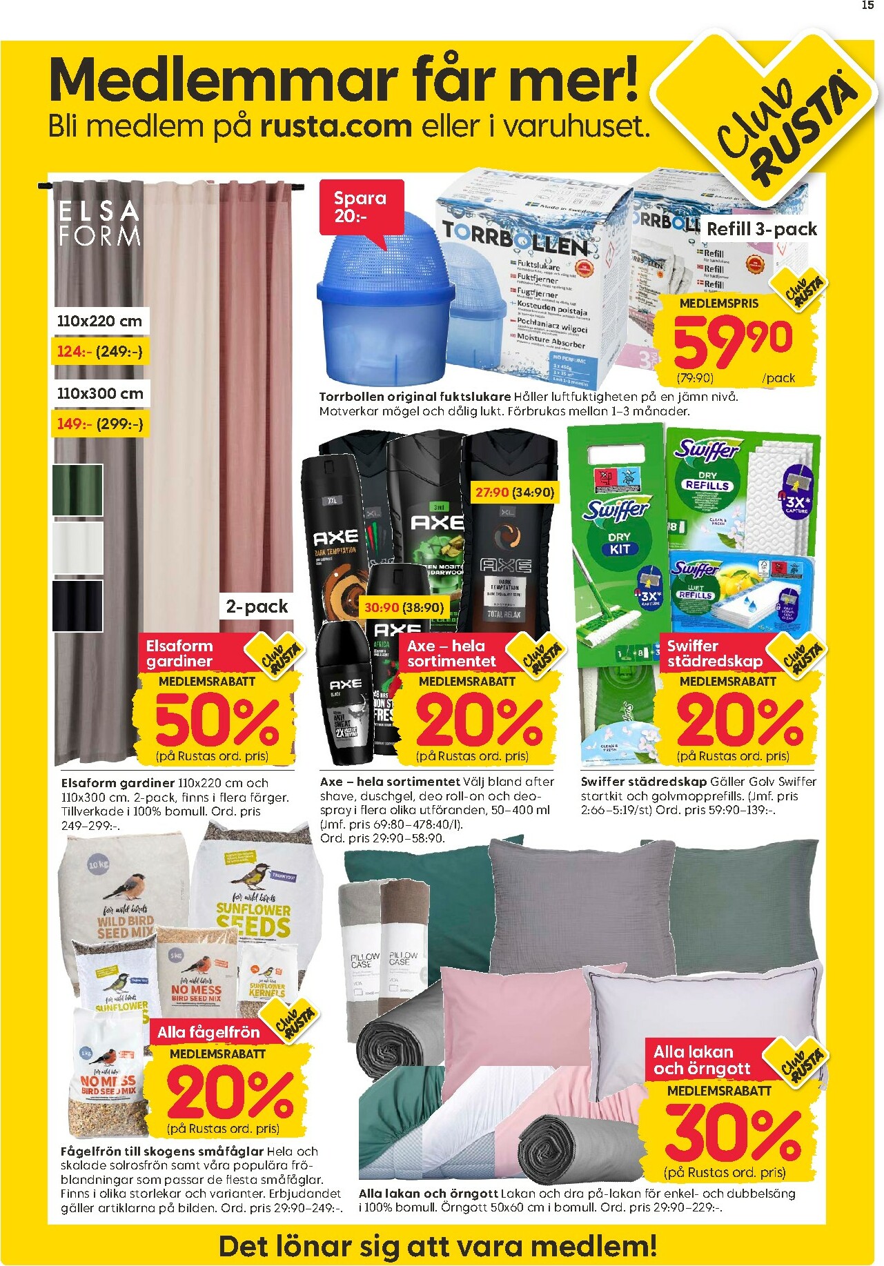 rusta - Rusta-reklambladet giltigt från 13/10 - 19/10 - page: 15