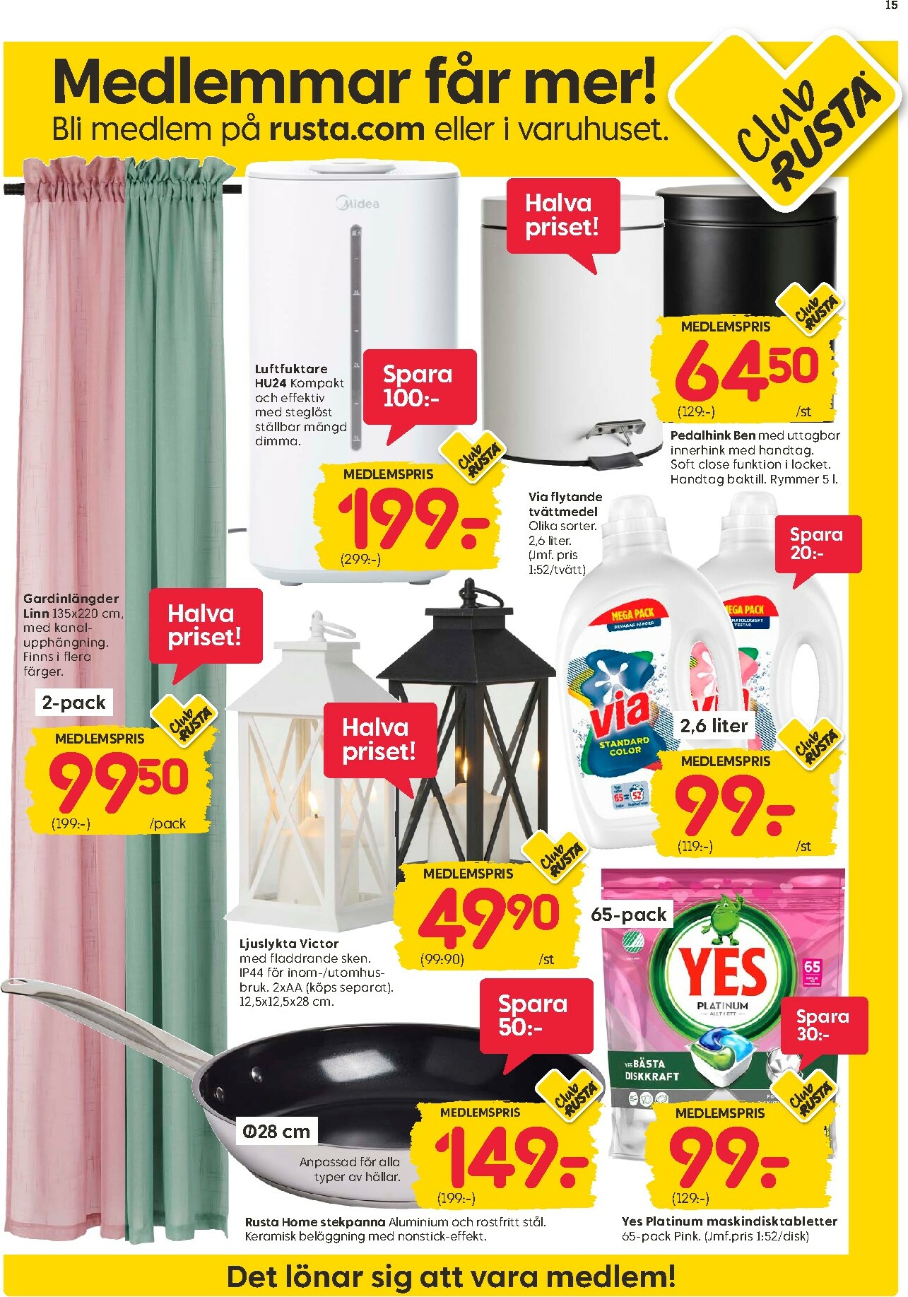 rusta - Rusta-reklambladet giltigt från 20/10 - 26/10 - page: 15