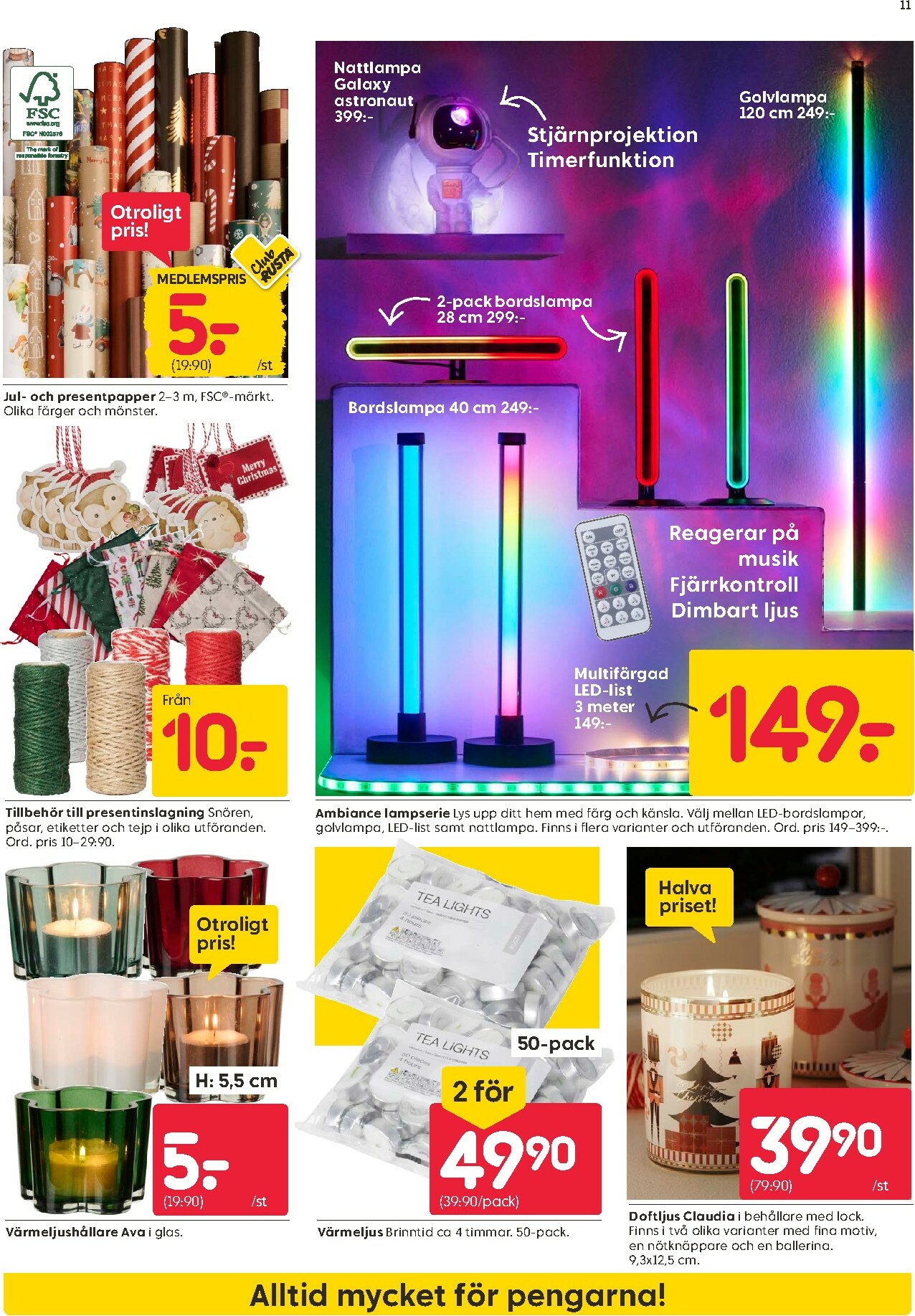 rusta - Rusta-reklambladet giltigt från 27/10 - 02/11 - page: 11