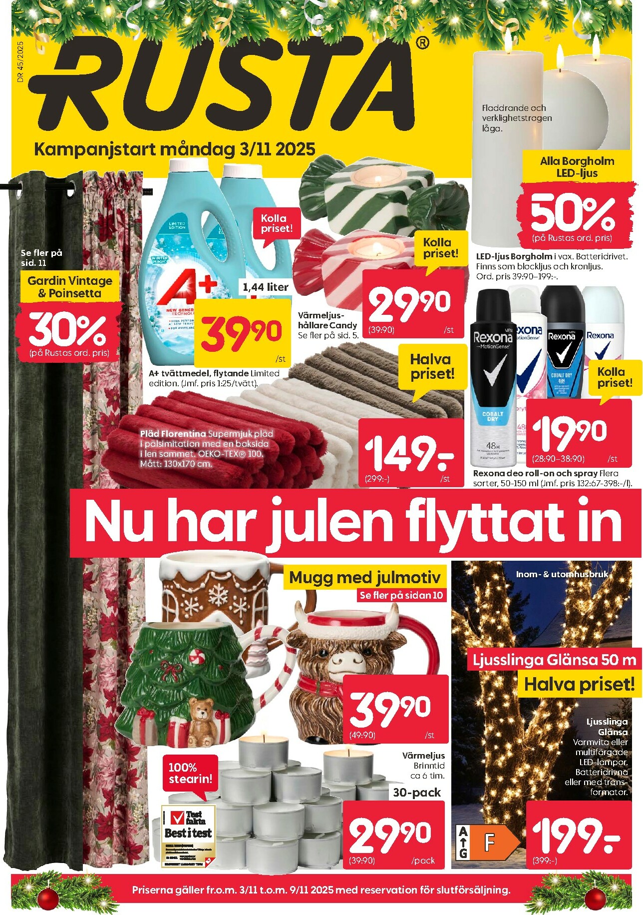 rusta - Rusta-reklambladet giltigt från 03/11 - 09/11