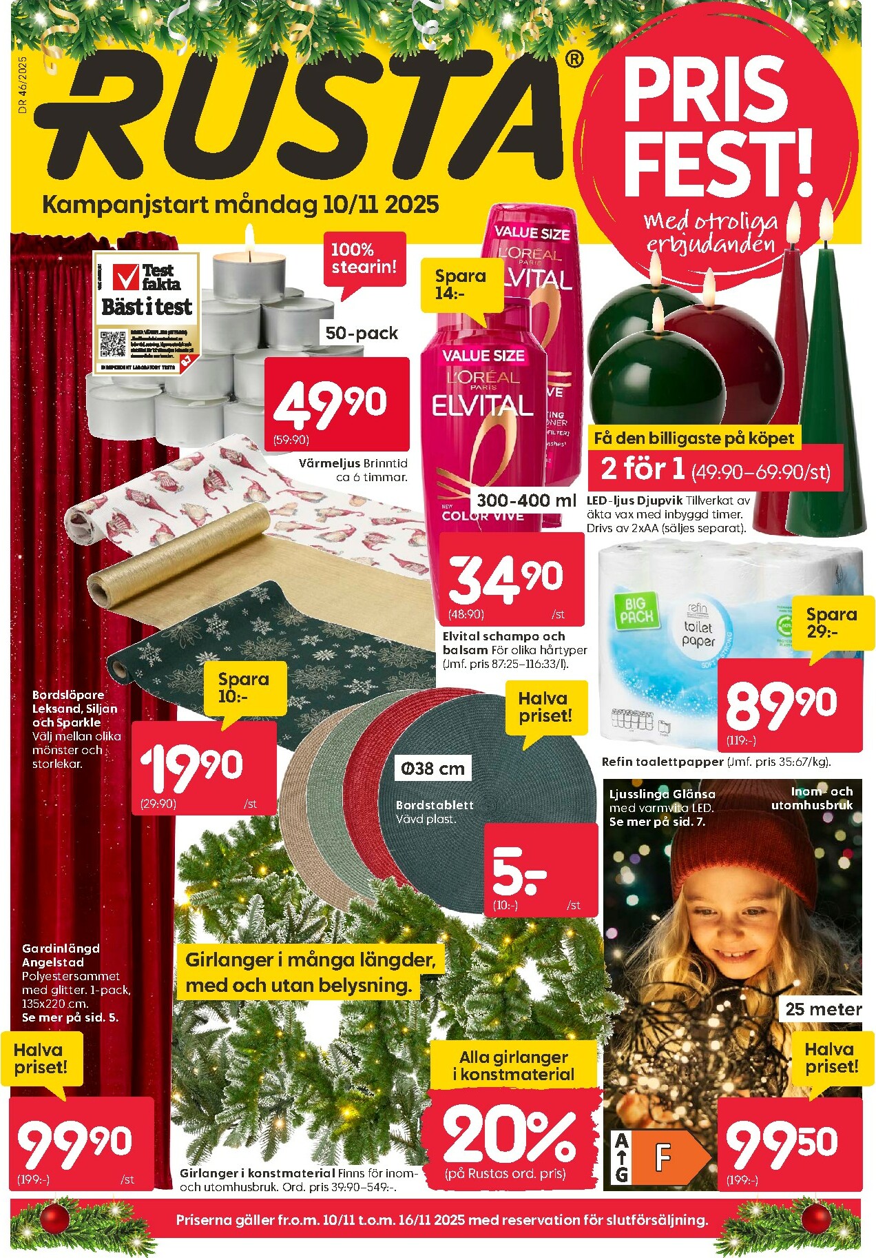 rusta - Rusta-reklambladet giltigt från 10/11 - 16/11 - page: 1