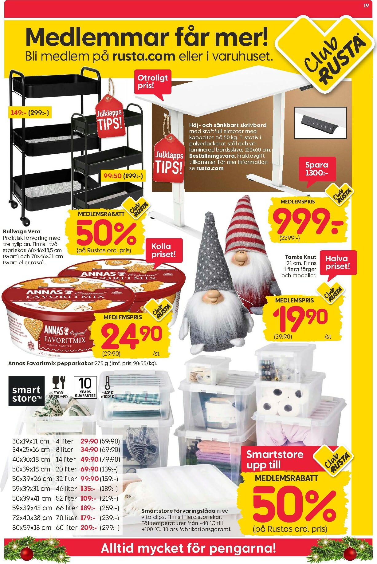 rusta - Rusta - Black Week-reklambladet giltigt från 17/11 - 23/11 - page: 19