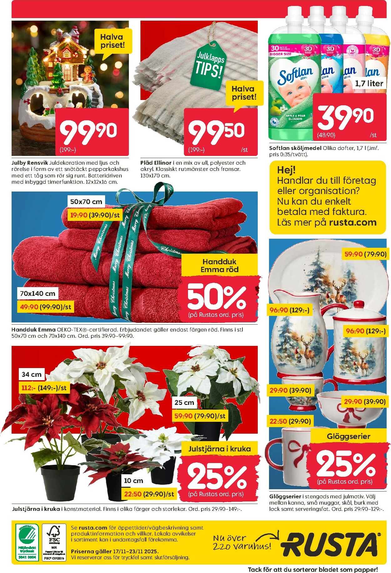 rusta - Rusta - Black Week-reklambladet giltigt från 17/11 - 23/11 - page: 20