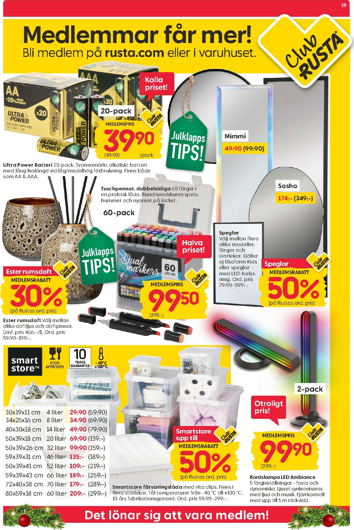 rusta - Rusta-reklambladet giltigt från 24/11 - 30/11 - page: 19