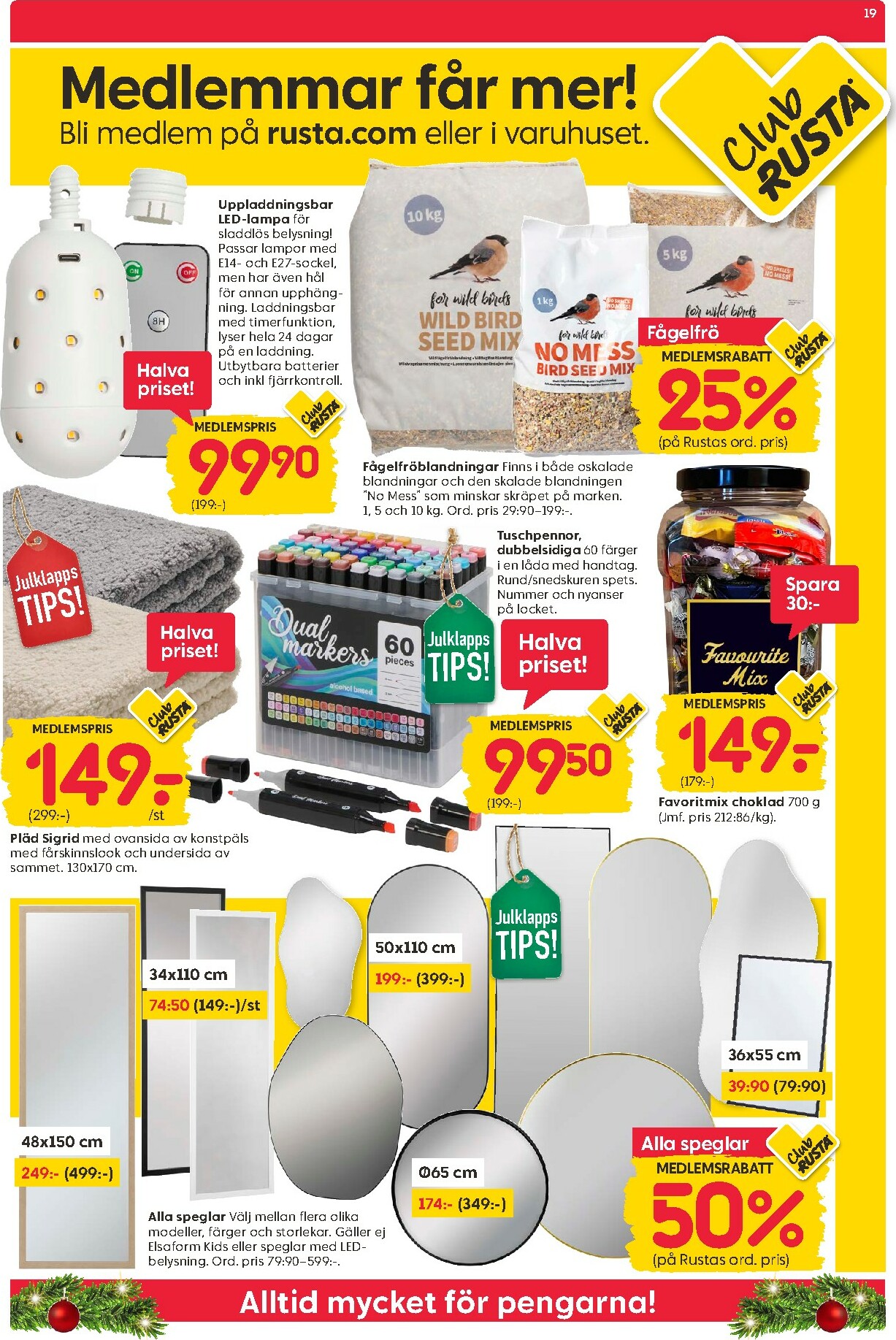 rusta - Rusta-reklambladet giltigt från 01/12 - 07/12 - page: 19