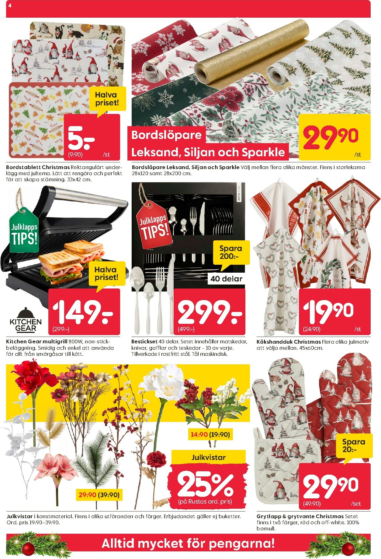 rusta - Rusta-reklambladet giltigt från 01/12 - 07/12 - page: 4