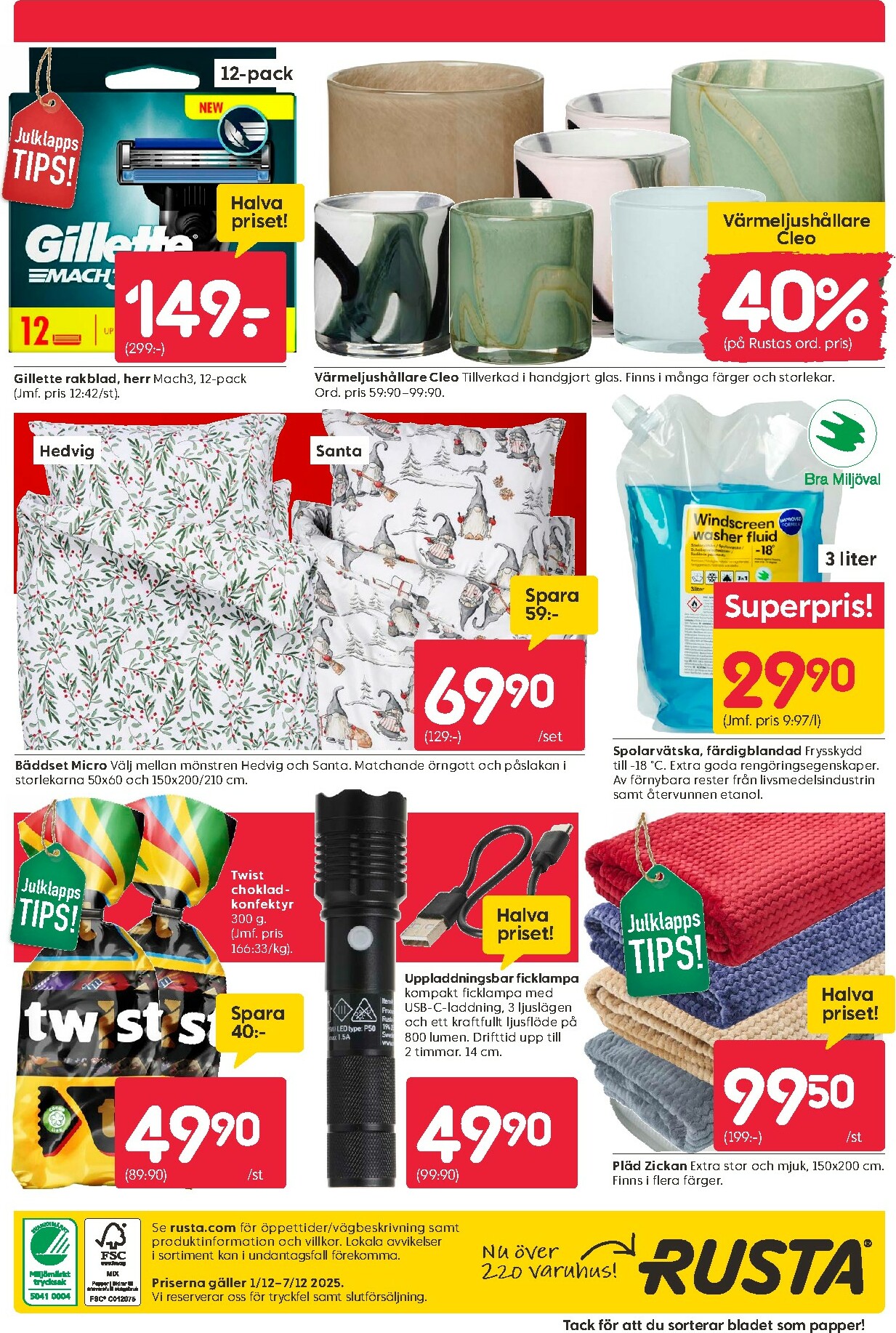 rusta - Rusta-reklambladet giltigt från 01/12 - 07/12 - page: 20