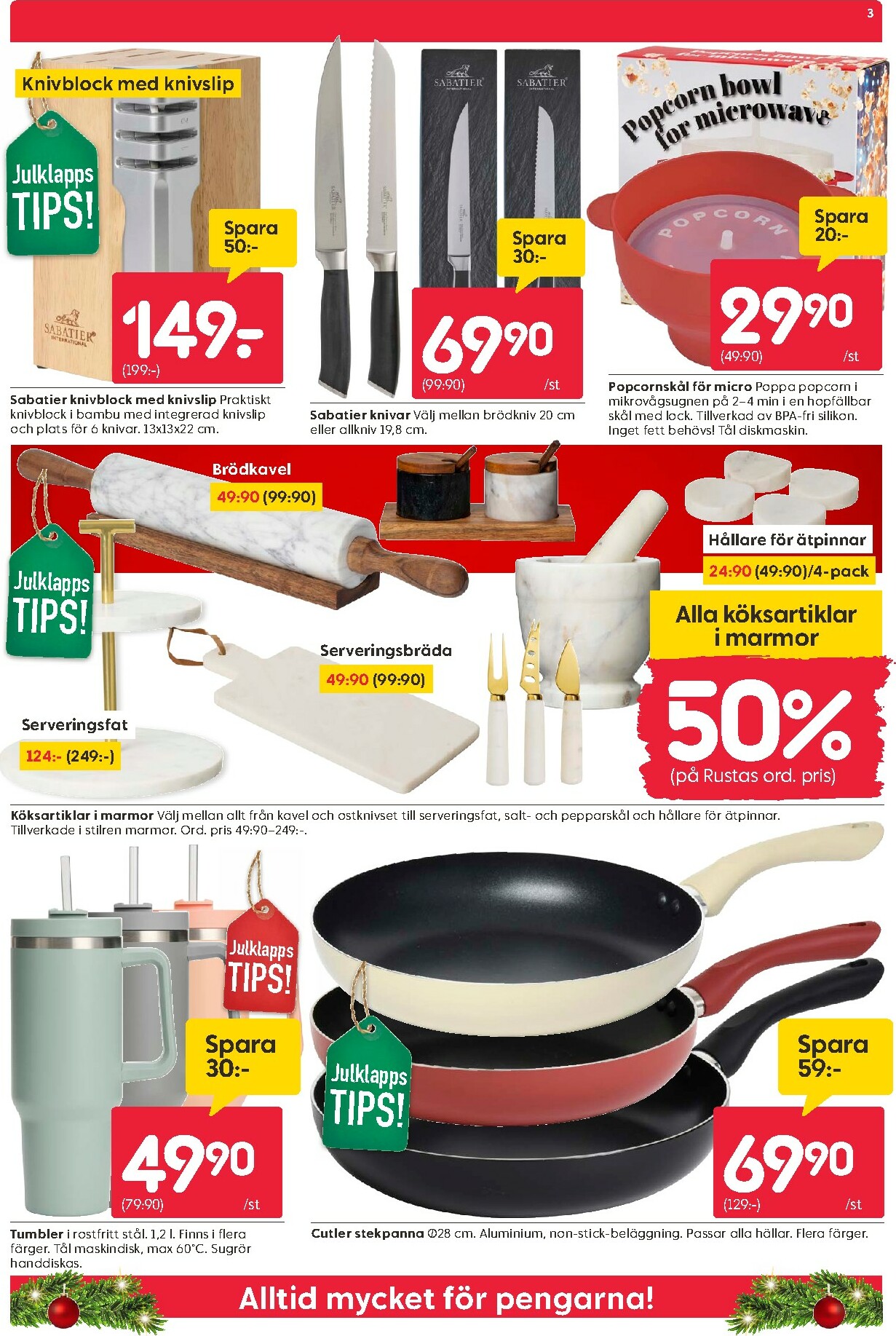 rusta - Rusta-reklambladet giltigt från 08/12 - 14/12 - page: 3