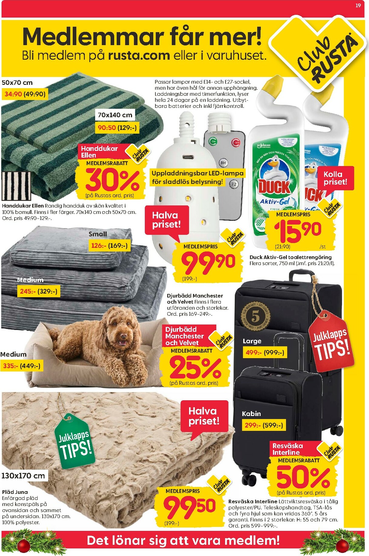 rusta - Rusta-reklambladet giltigt från 08/12 - 14/12 - page: 19